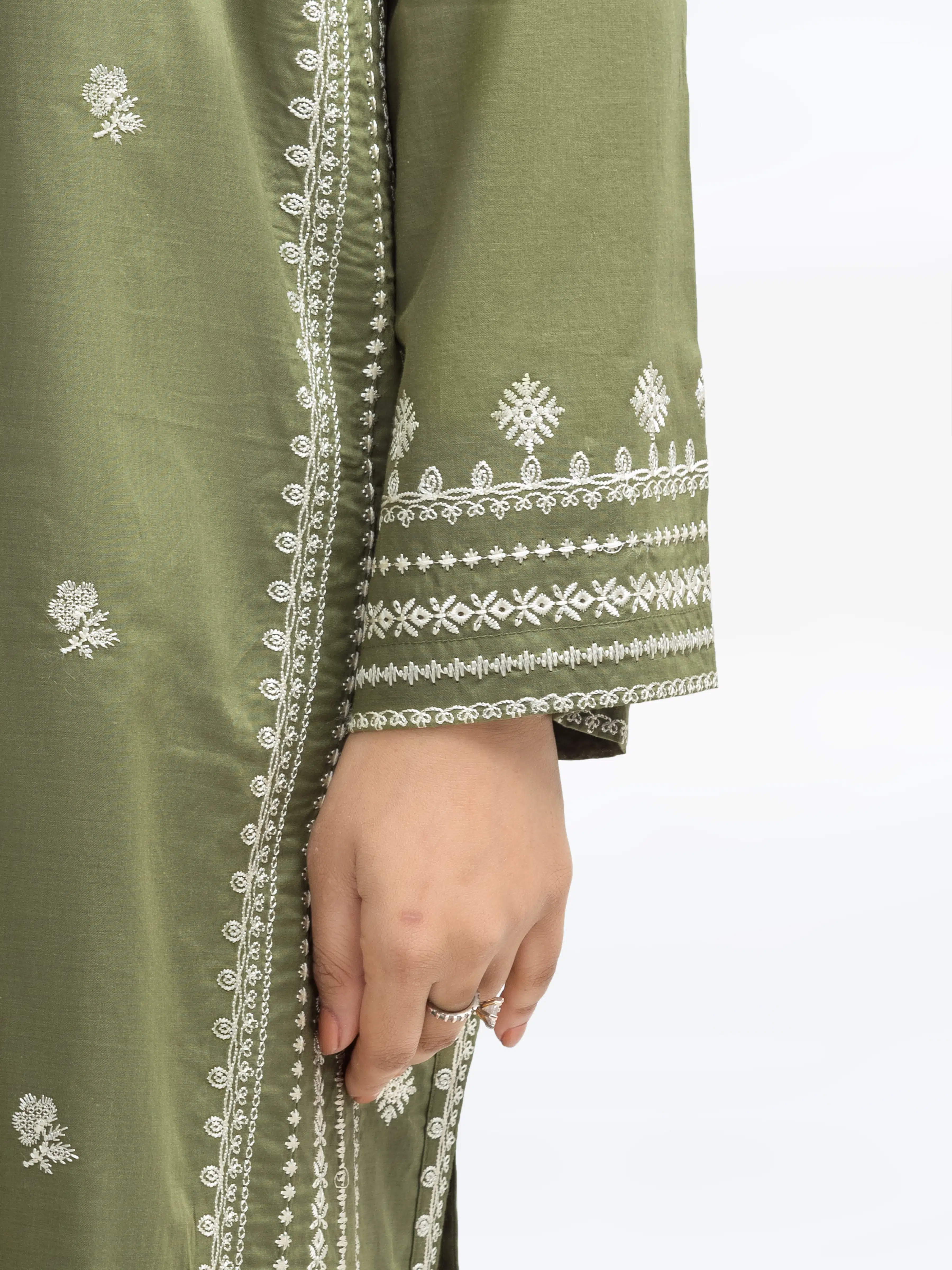 Pret Embroidered Cambric Shirt - EWTKE25-81604S - Image 4