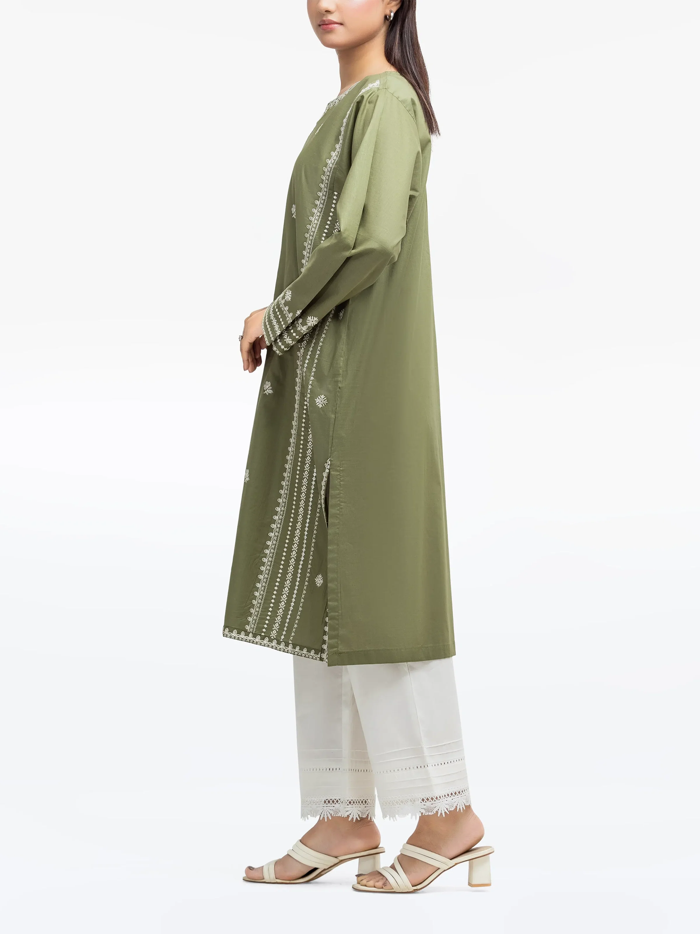 Pret Embroidered Cambric Shirt - EWTKE25-81604S - Image 5