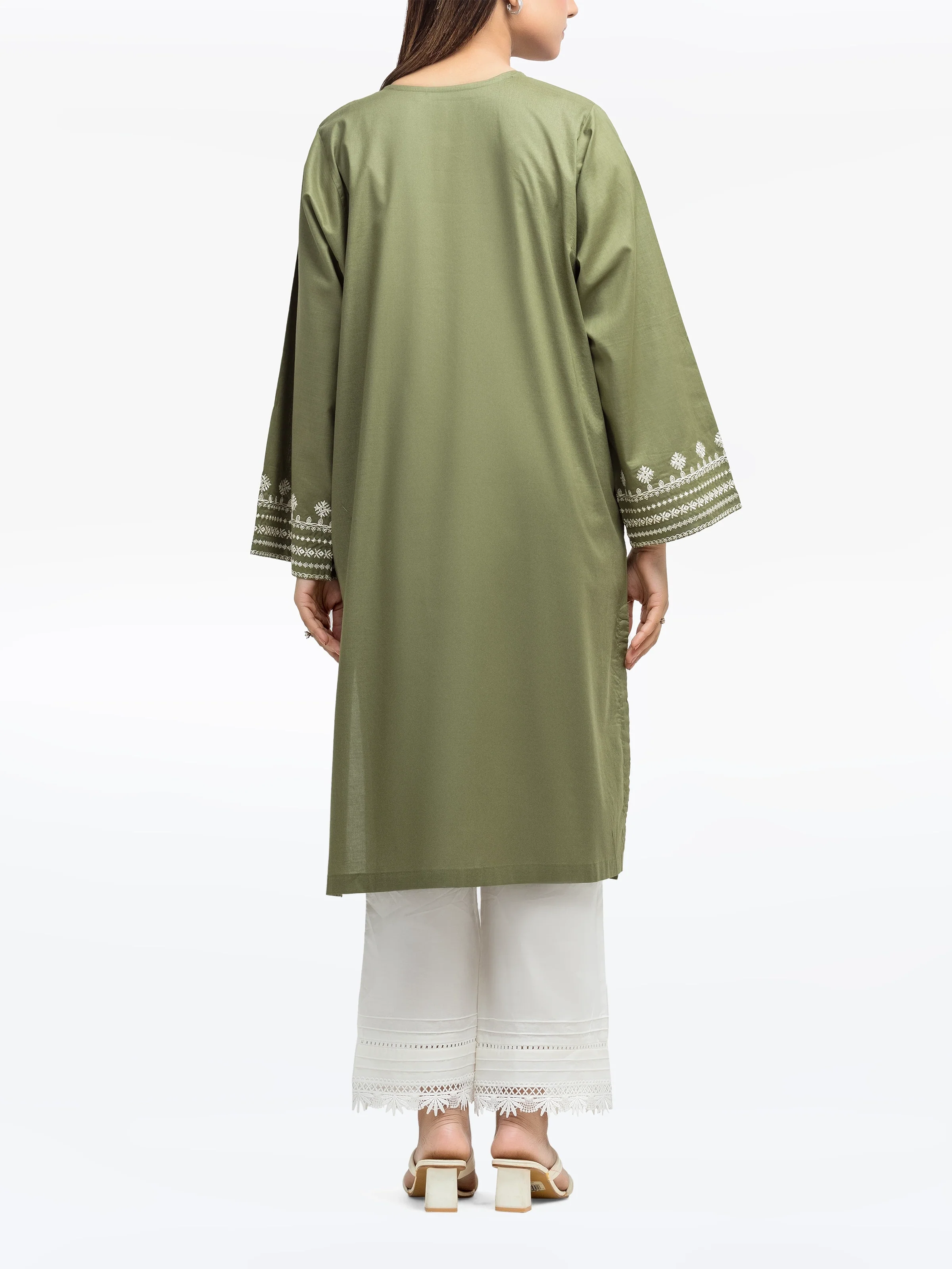 Pret Embroidered Cambric Shirt - EWTKE25-81604S - Image 6