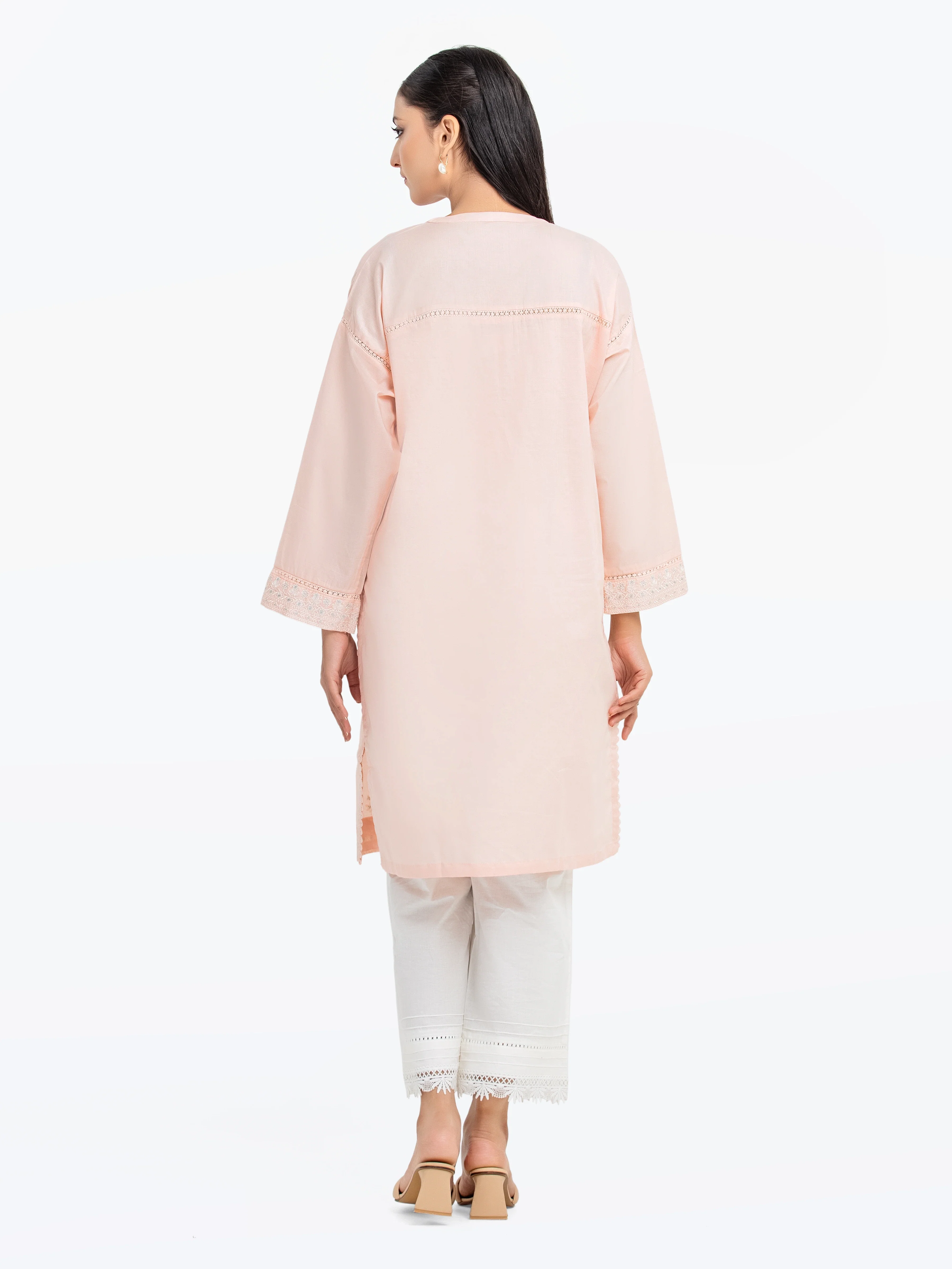 Pret Embroidered Cambric Shirt - EWTKE25-81605S - Image 5