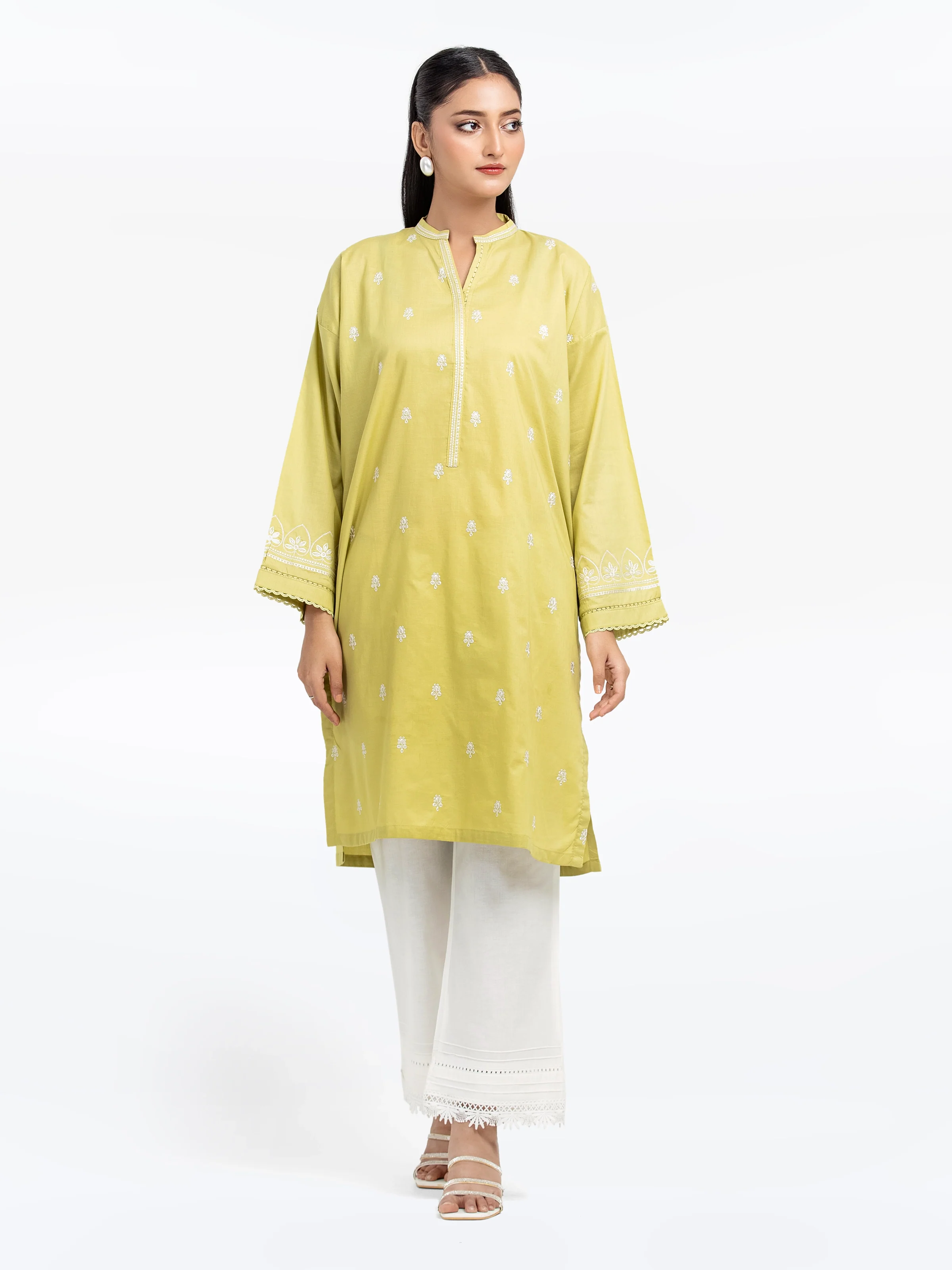 Pret Embroidered Cambric Shirt - EWTKE25-81606S - Image 2