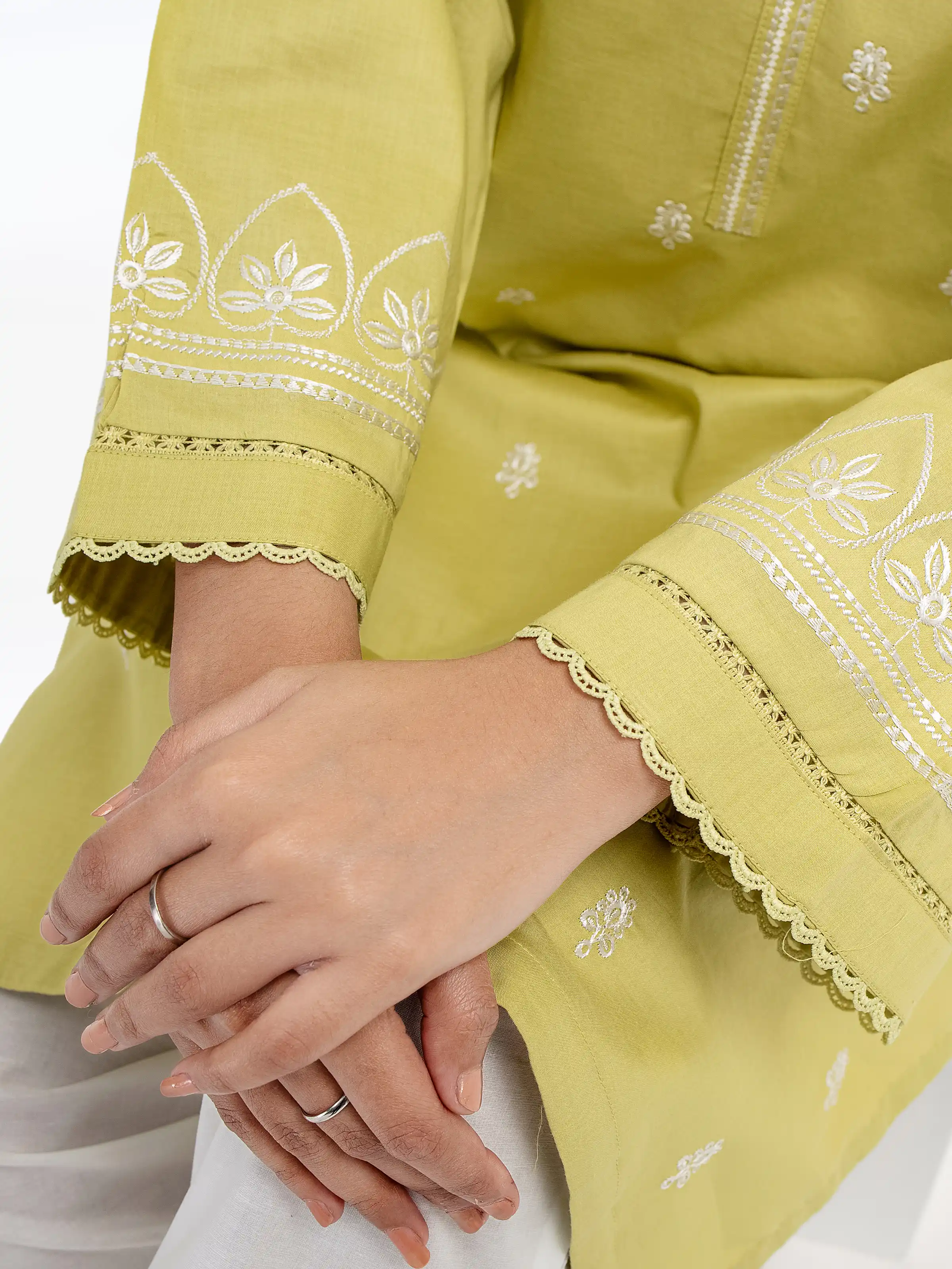 Pret Embroidered Cambric Shirt - EWTKE25-81606S - Image 4