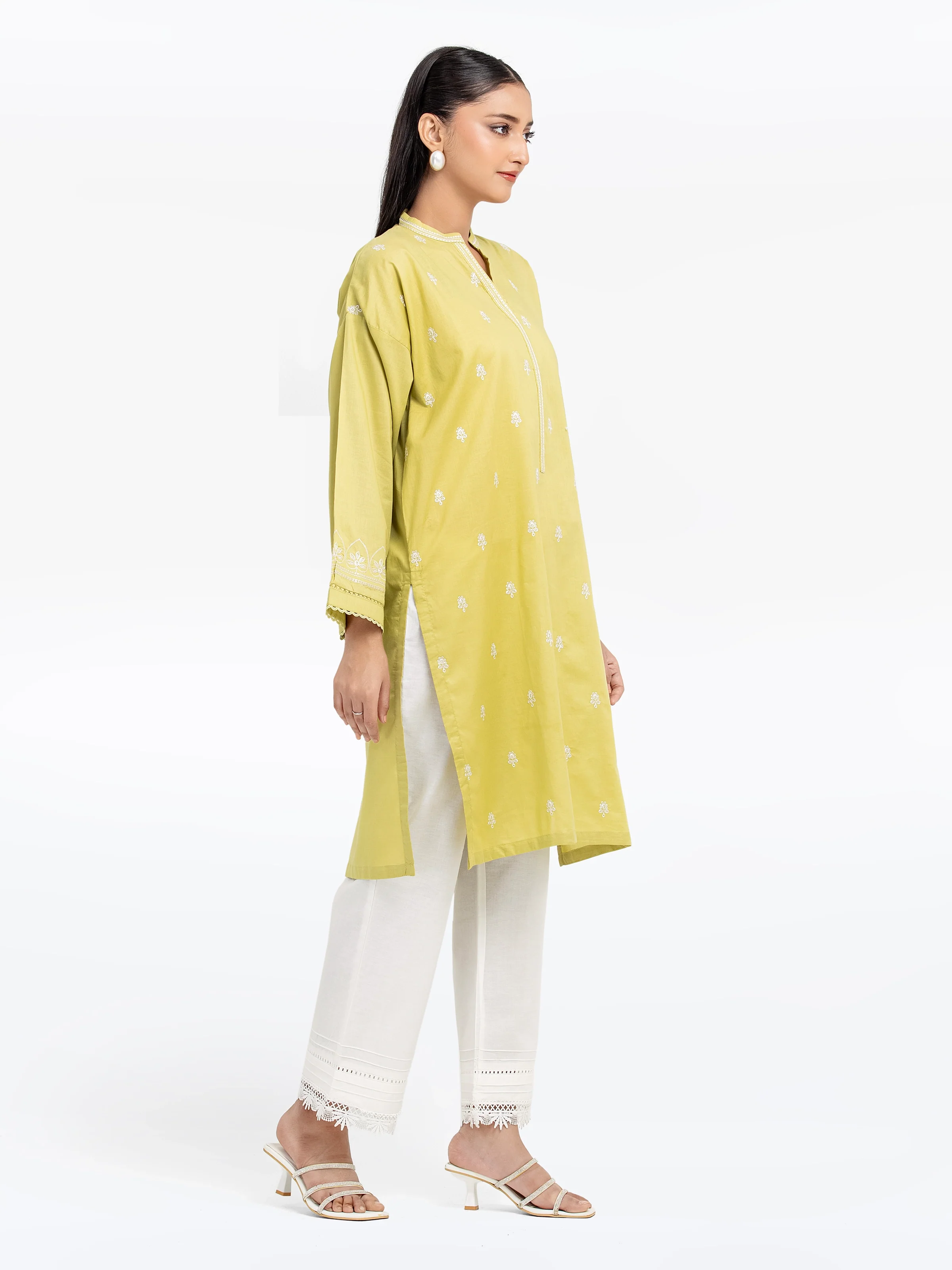 Pret Embroidered Cambric Shirt - EWTKE25-81606S - Image 5