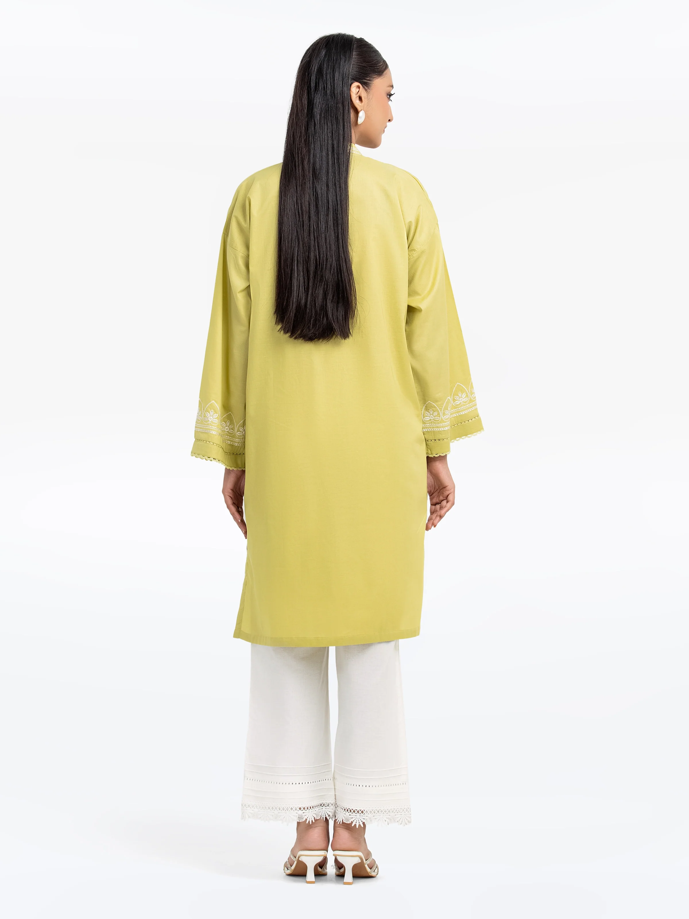 Pret Embroidered Cambric Shirt - EWTKE25-81606S - Image 6