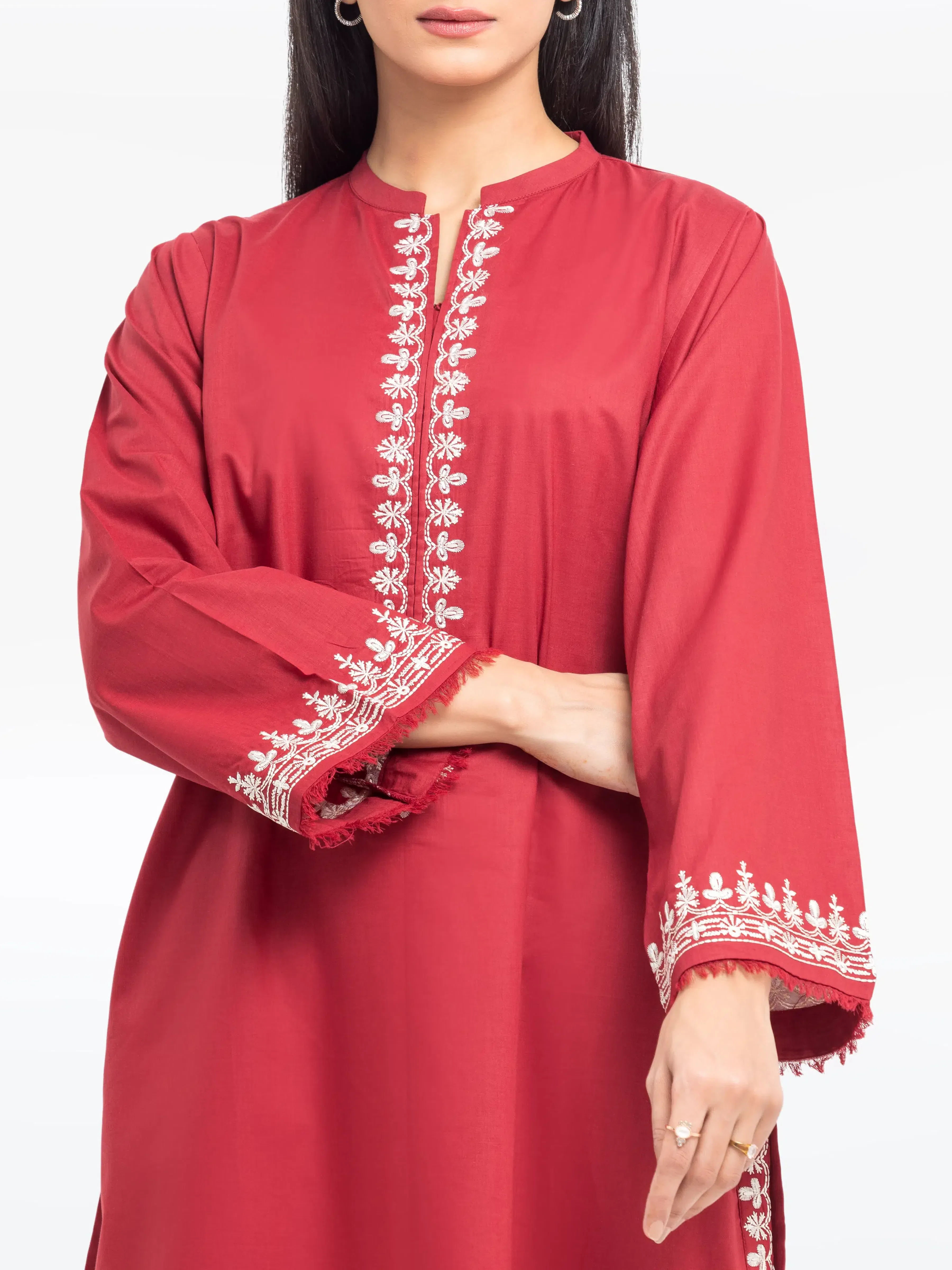 Pret Embroidered Cambric Shirt - EWTKE25-81607S - Image 2