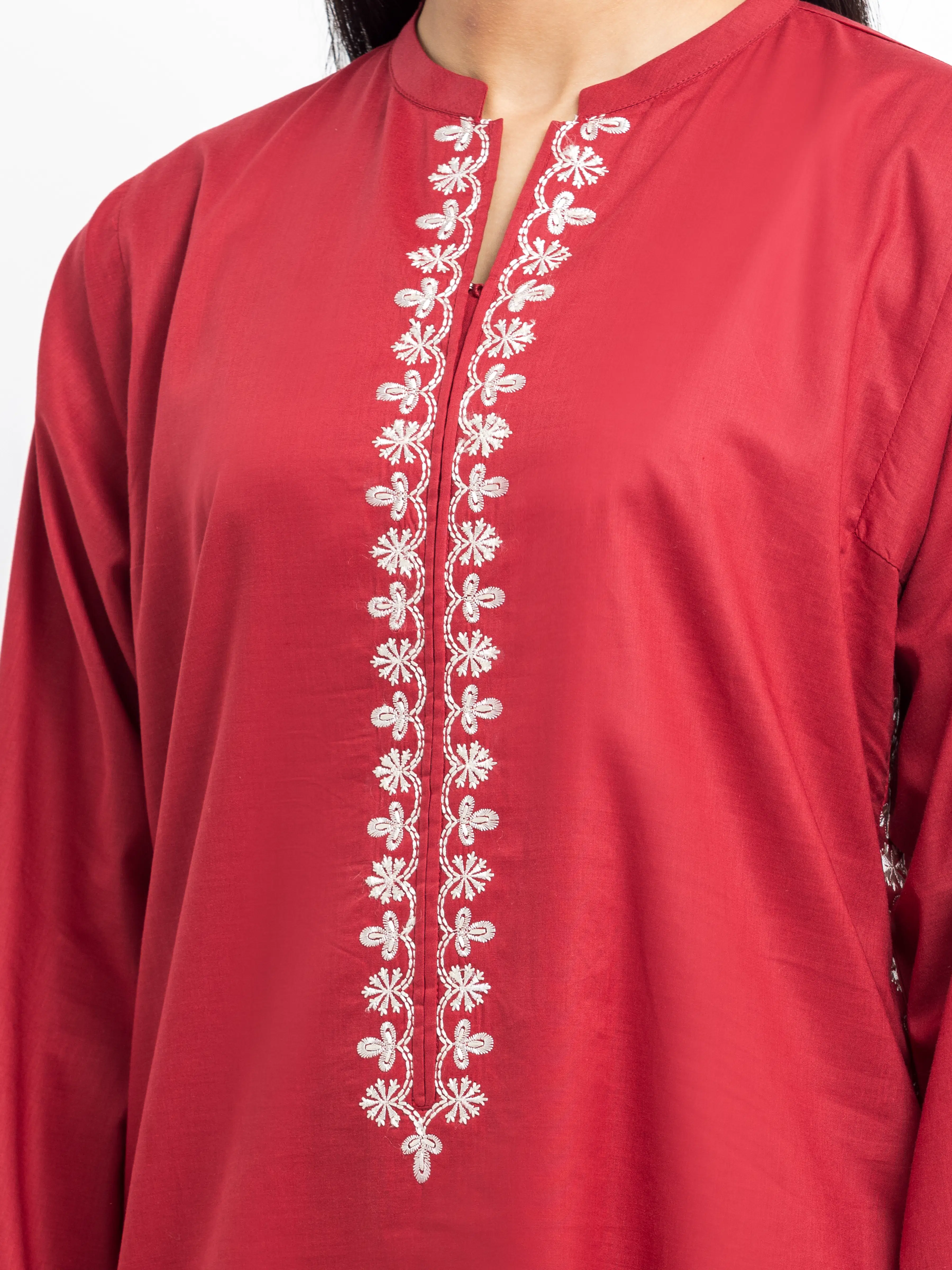 Pret Embroidered Cambric Shirt - EWTKE25-81607S - Image 3
