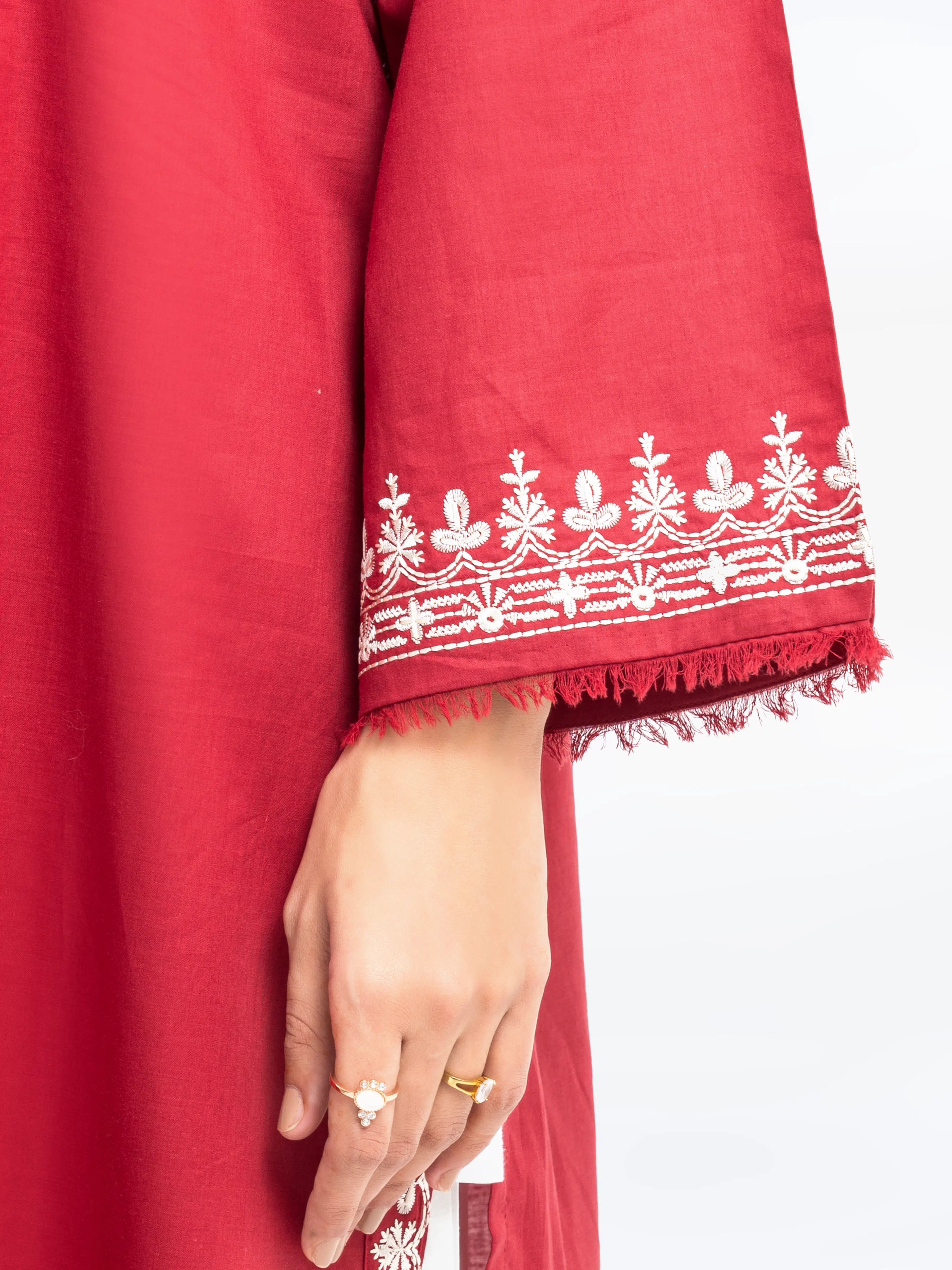 Pret Embroidered Cambric Shirt - EWTKE25-81607S - Image 4