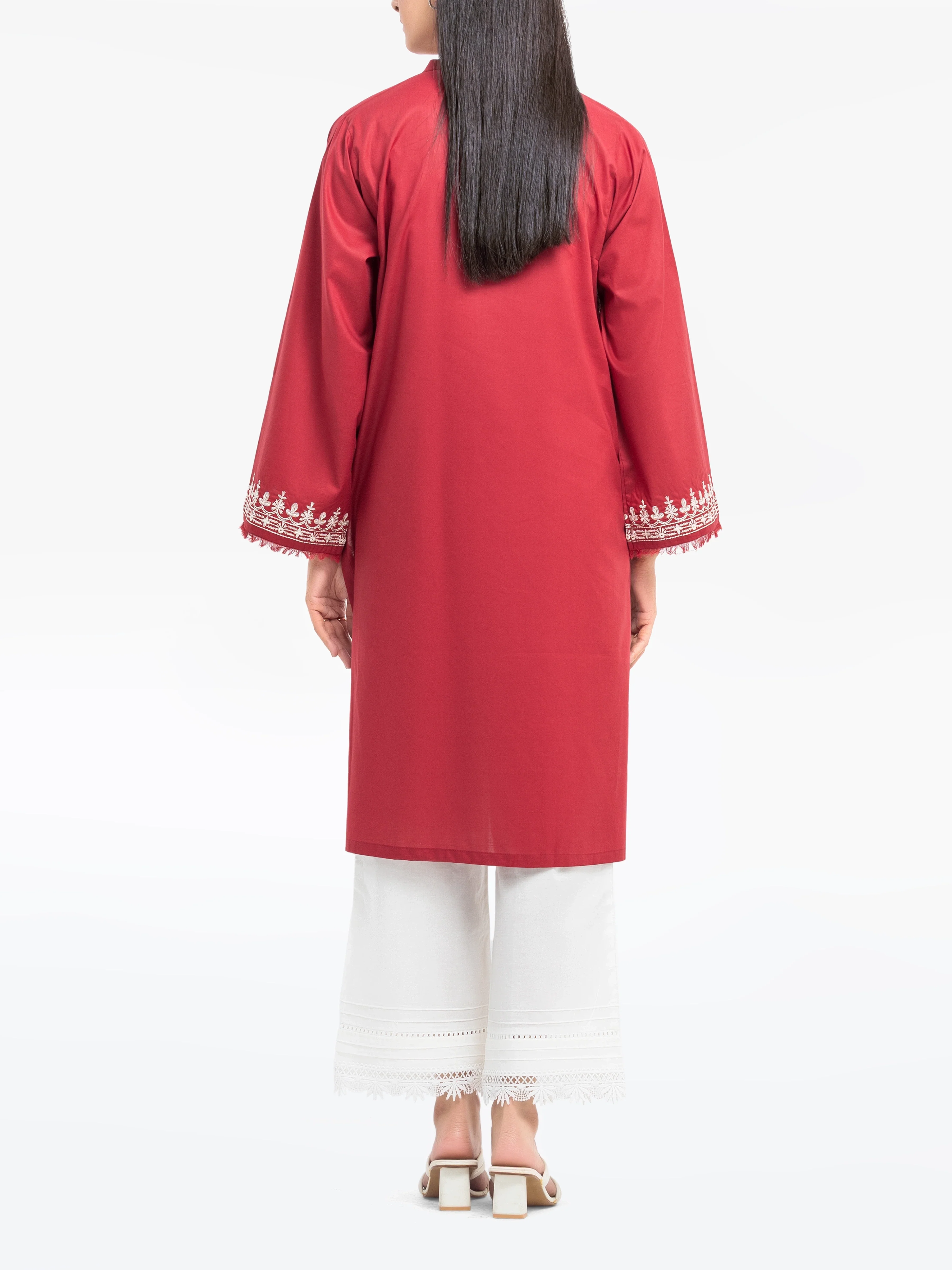 Pret Embroidered Cambric Shirt - EWTKE25-81607S - Image 6