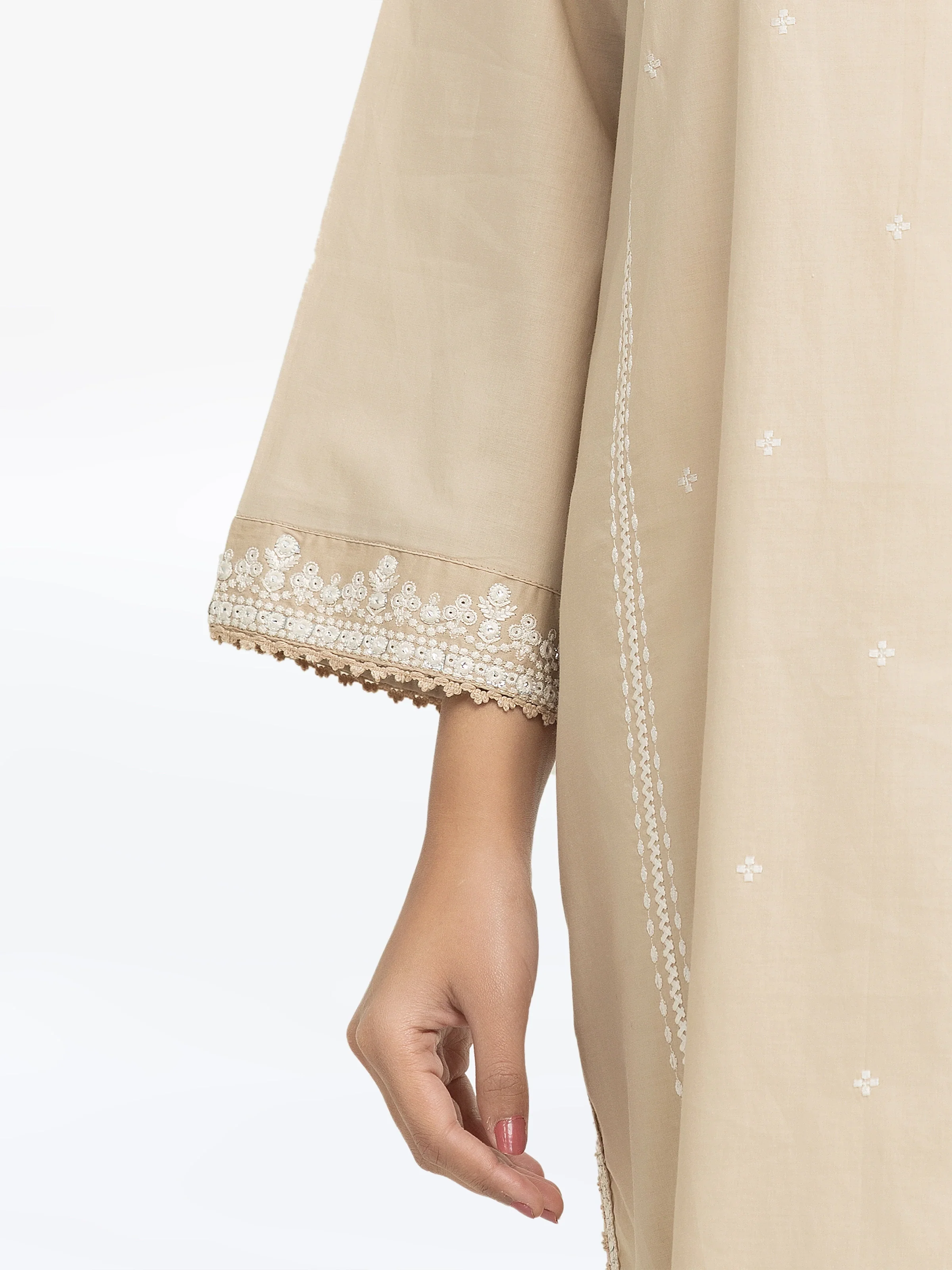 Pret Embroidered Cambric Shirt - EWTKE25-81609S - Image 4