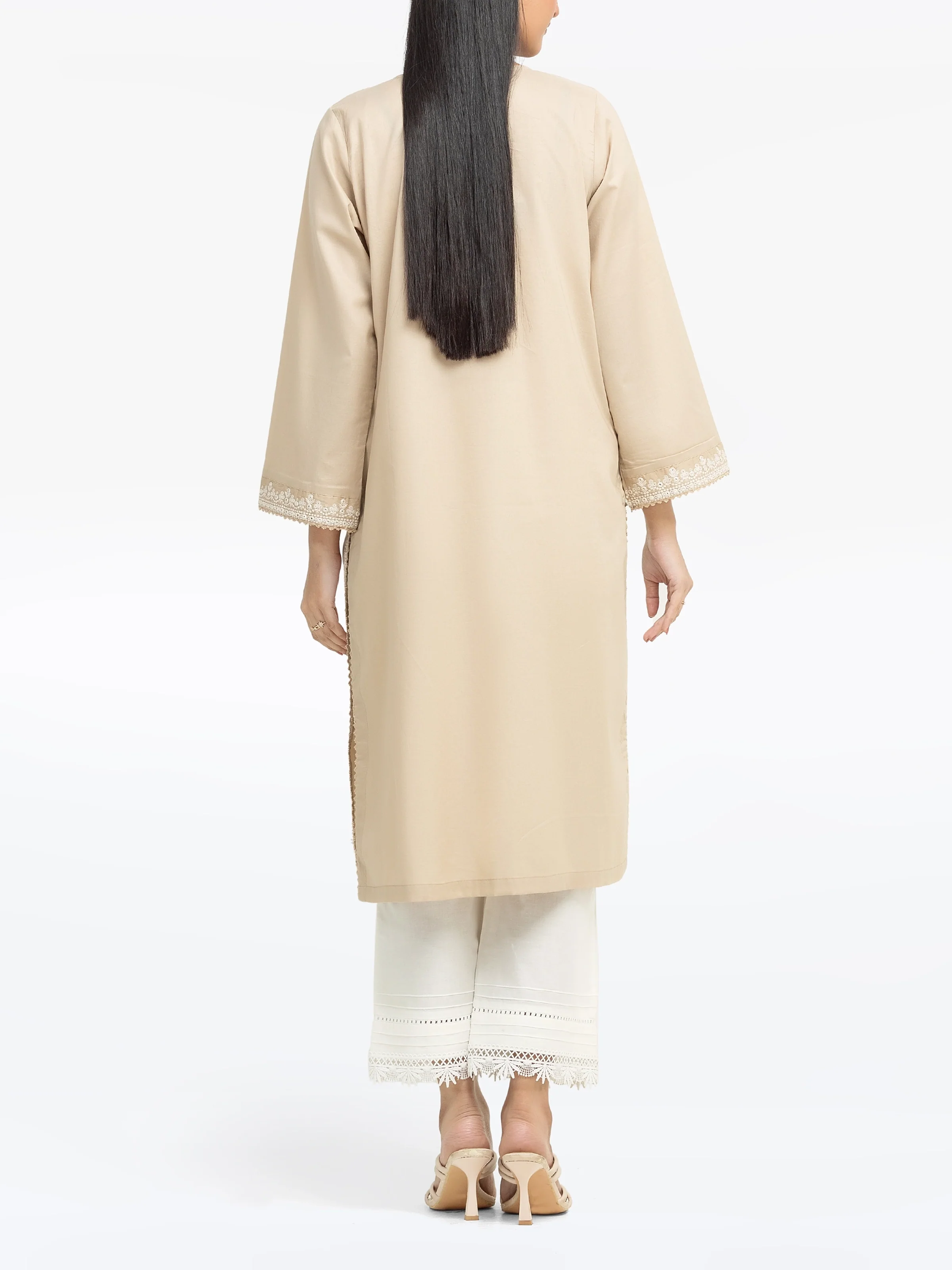 Pret Embroidered Cambric Shirt - EWTKE25-81609S - Image 6