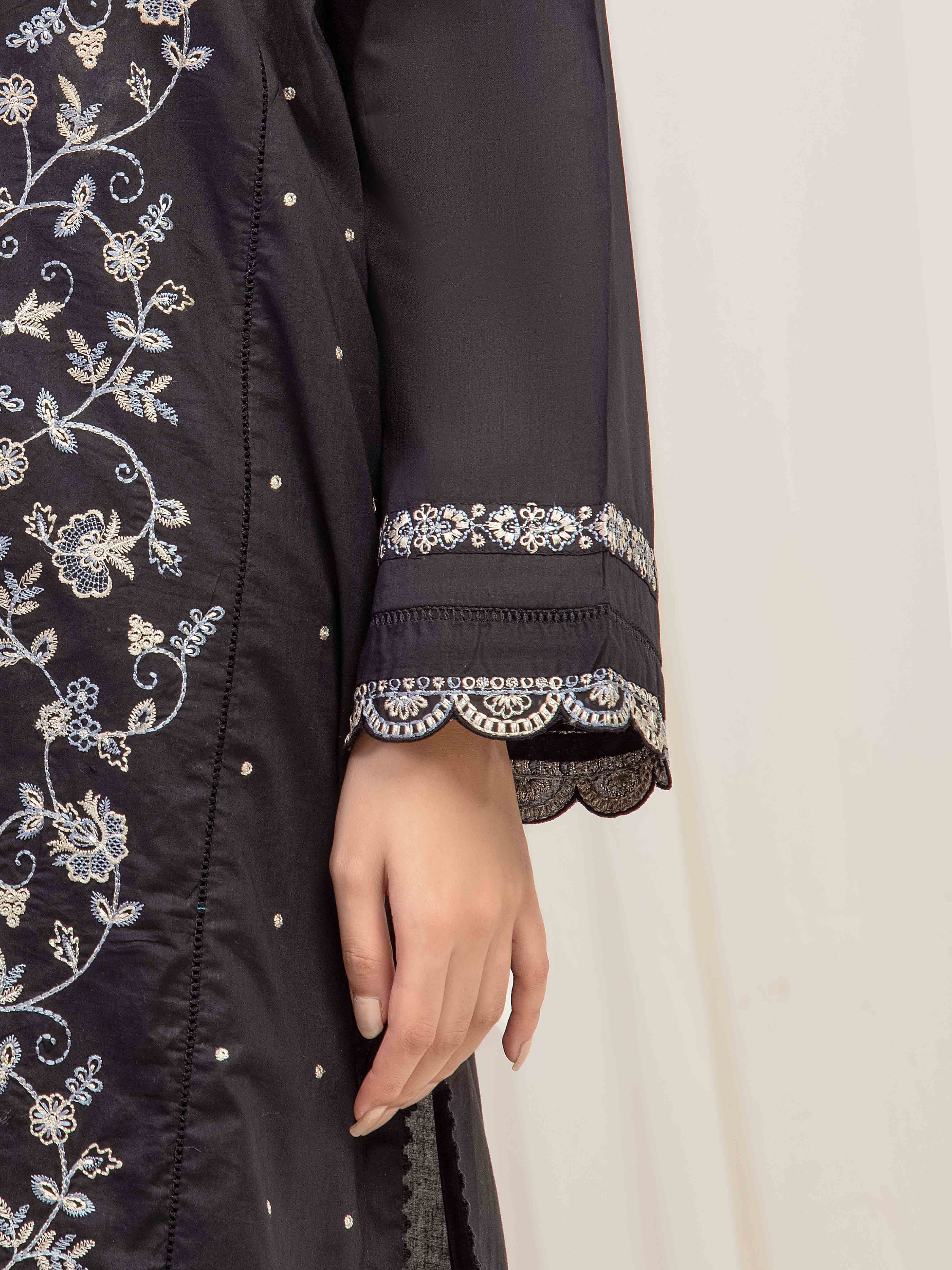 Pret Embroidered Cambric Shirt - EWTKE5-81608S - Image 4