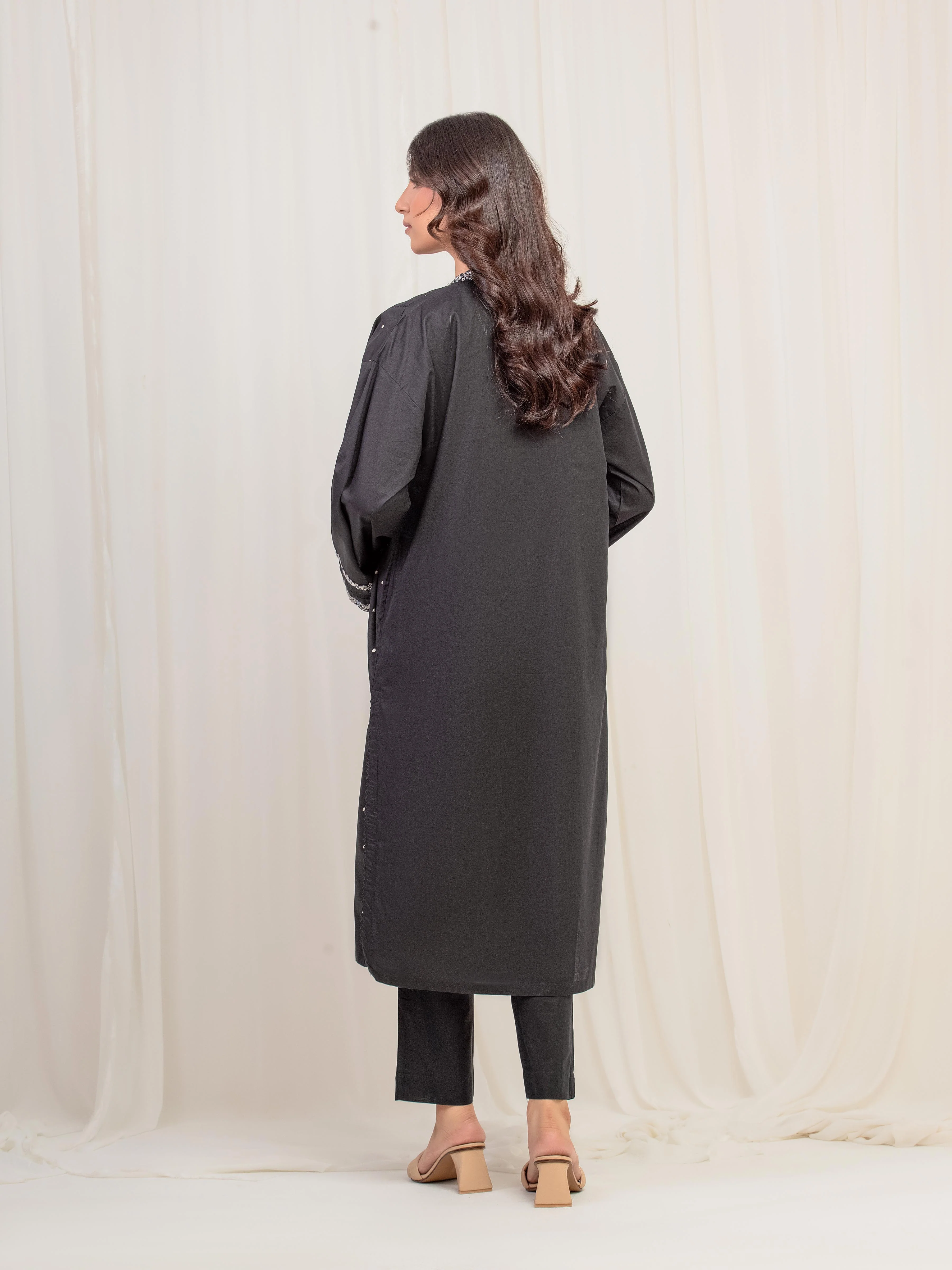 Pret Embroidered Cambric Shirt - EWTKE5-81608S - Image 6