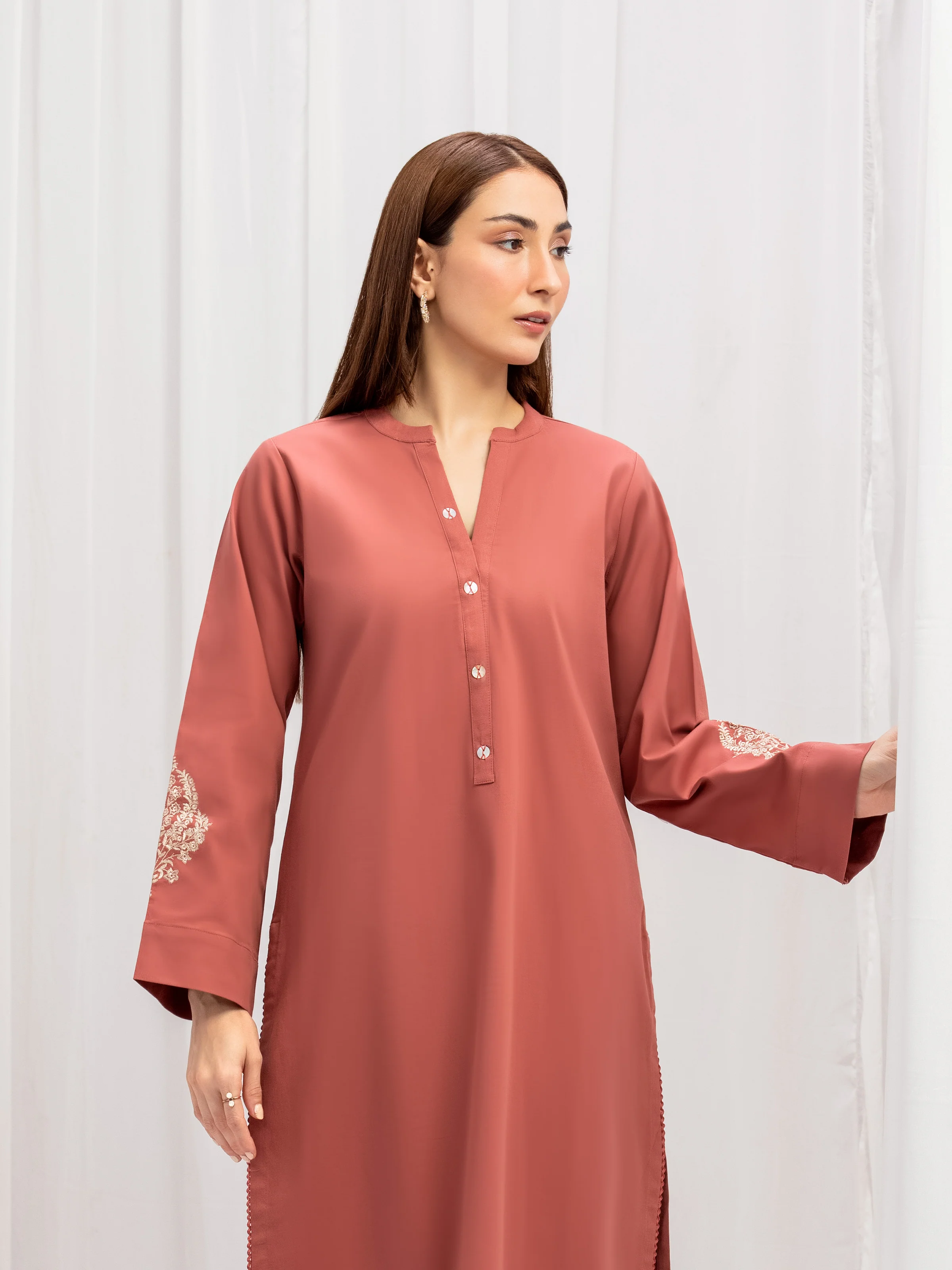Pret Embroidered Cotton twill Shirt - EWTKE5-80135S - Image 2