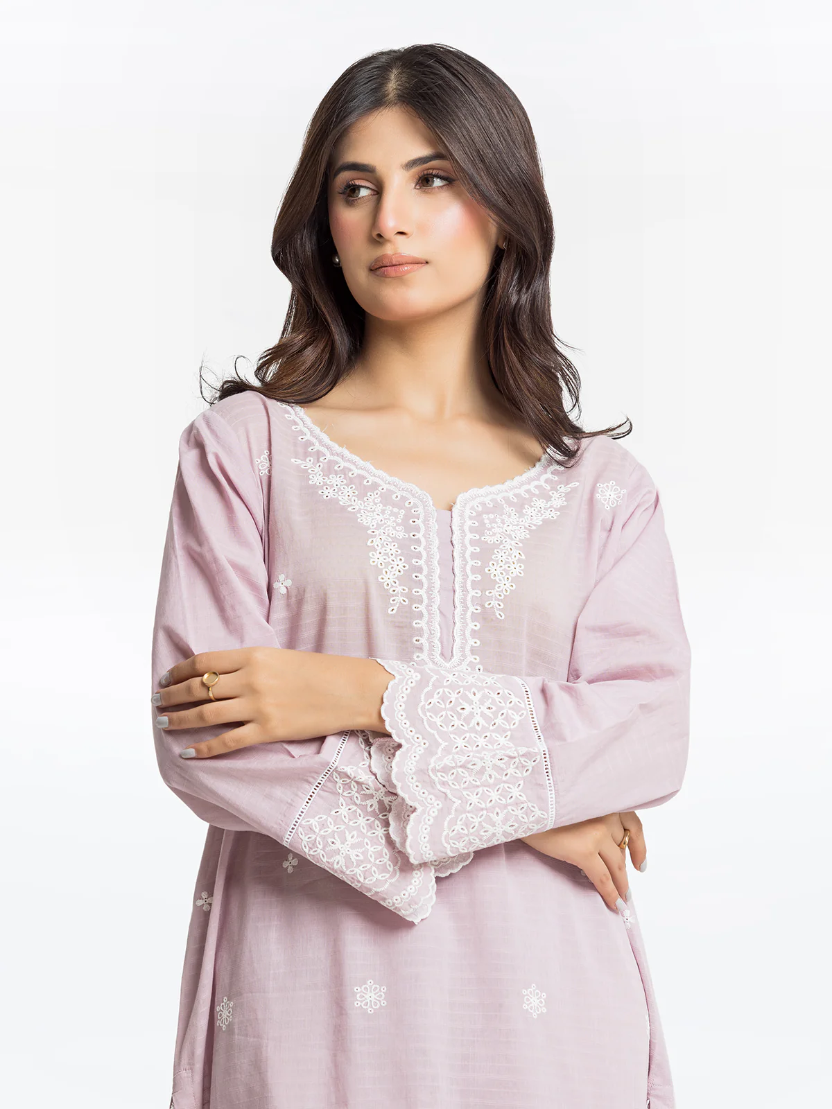 Pret Embroidered Dobby Shirt - EWTKE24-69648S - Image 2