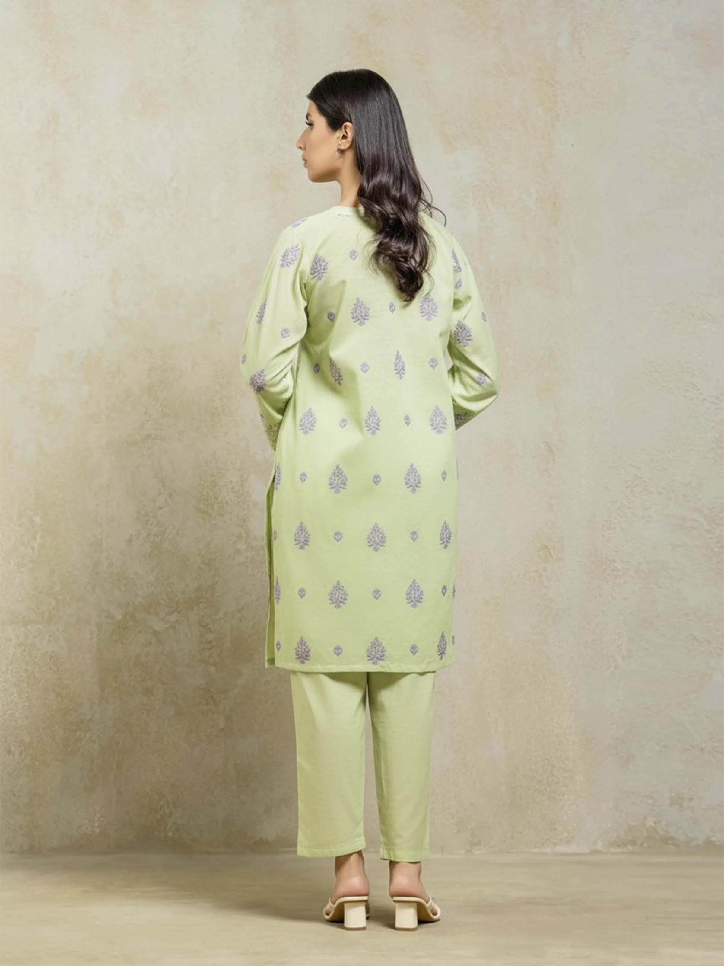 Pret Embroidered Jacquard Shirt - EWTKE5-81080S - Image 4