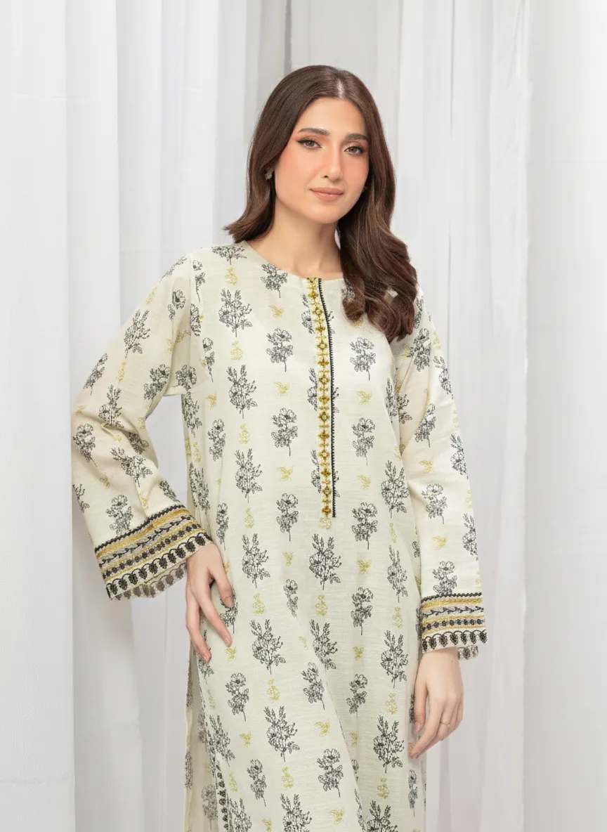 Pret Embroidered Khaddar Shirt - EWTKE24-81320S - Image 2