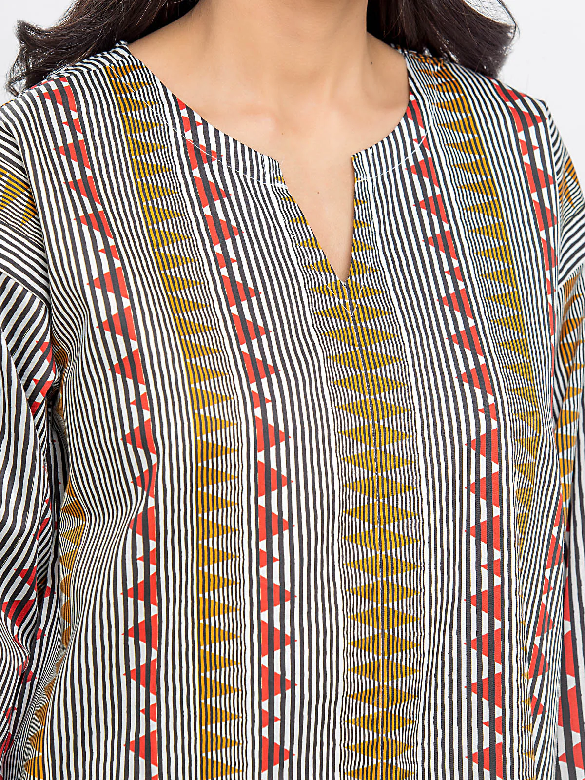 Pret Printed Cotton Satin Shirt - EWTKP24-69690S - Image 4