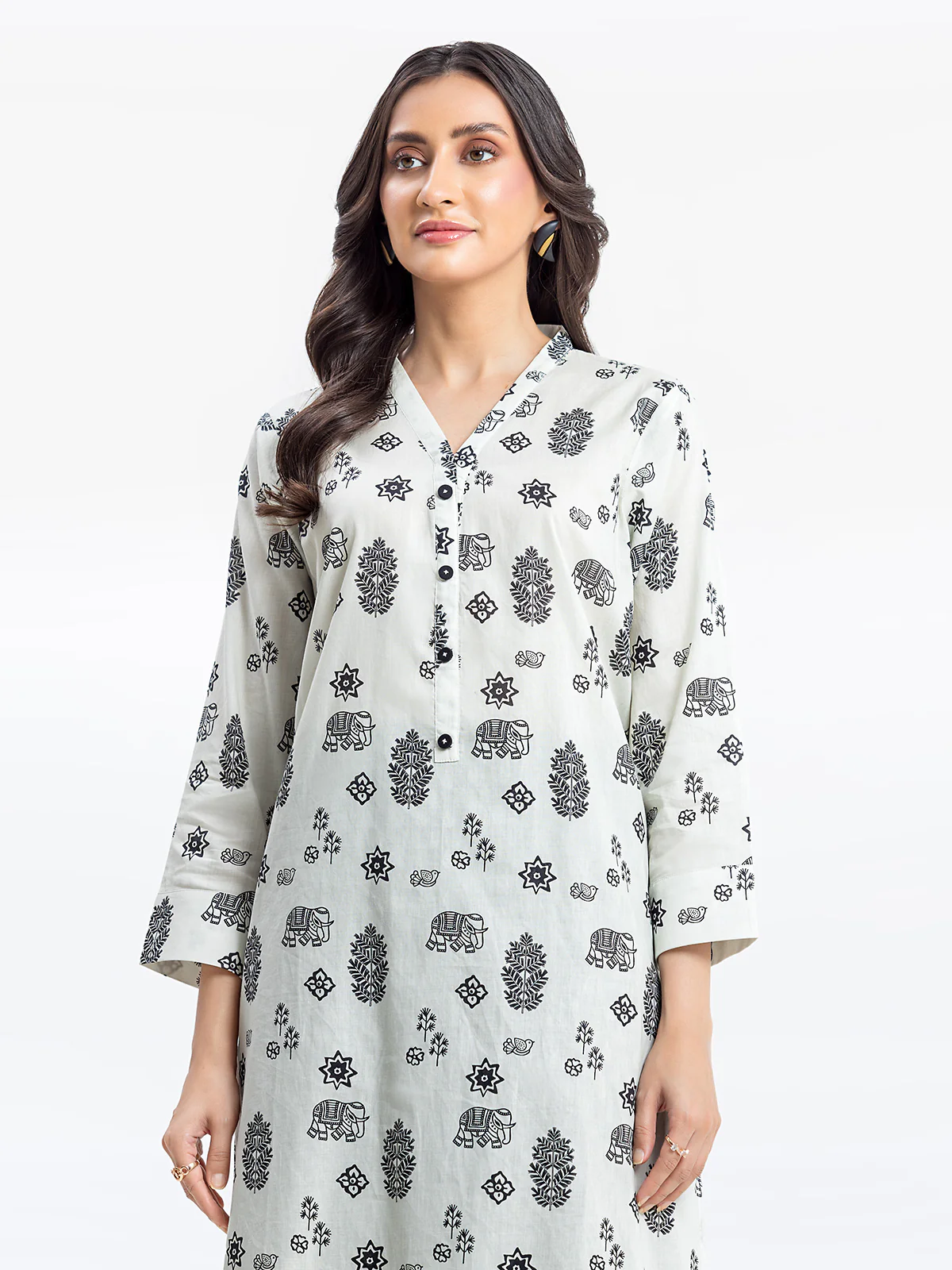 Pret Printed Lawn Shirt - EWTKP24-81142S - Image 3