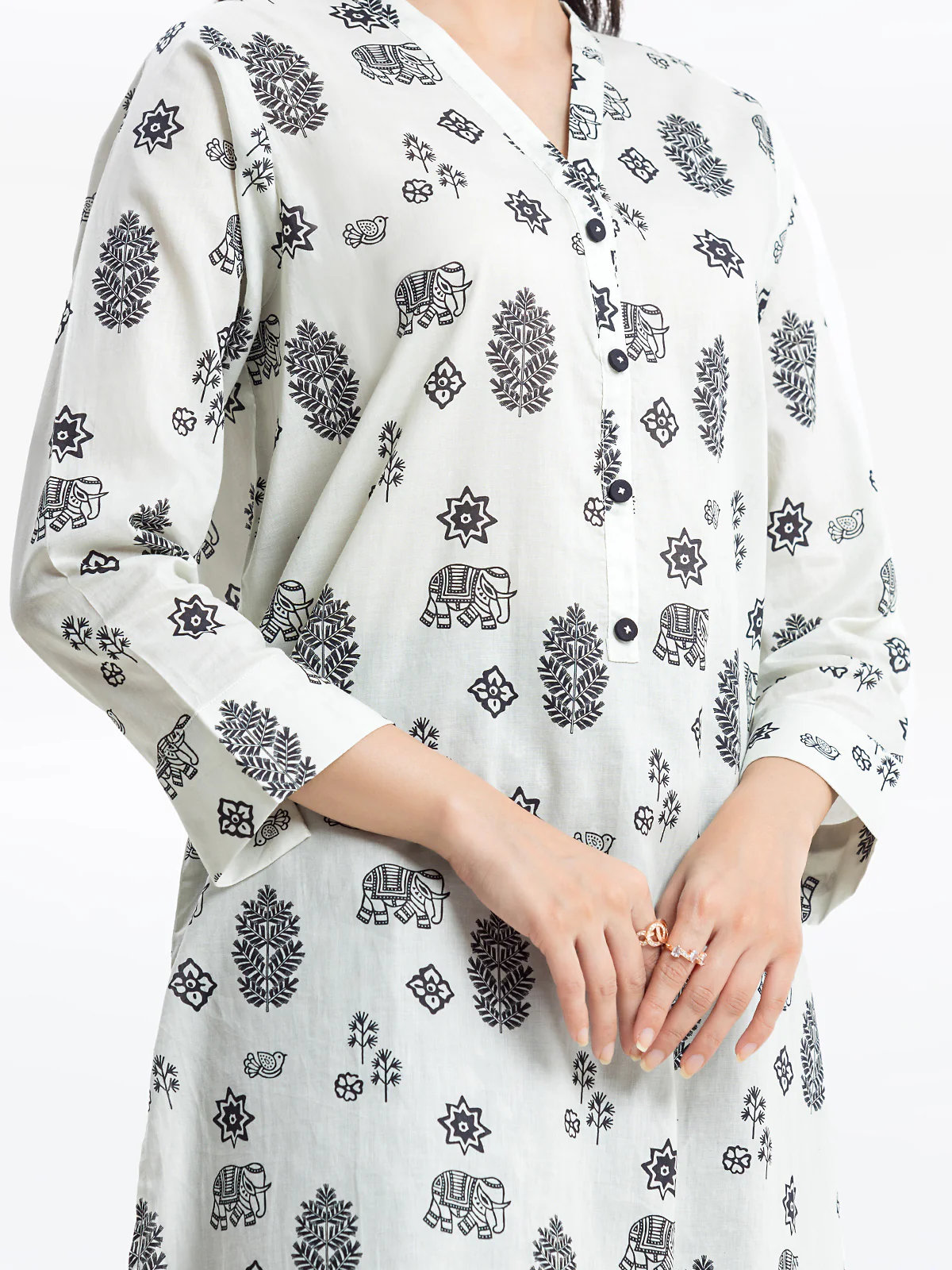 Pret Printed Lawn Shirt - EWTKP24-81142S - Image 4