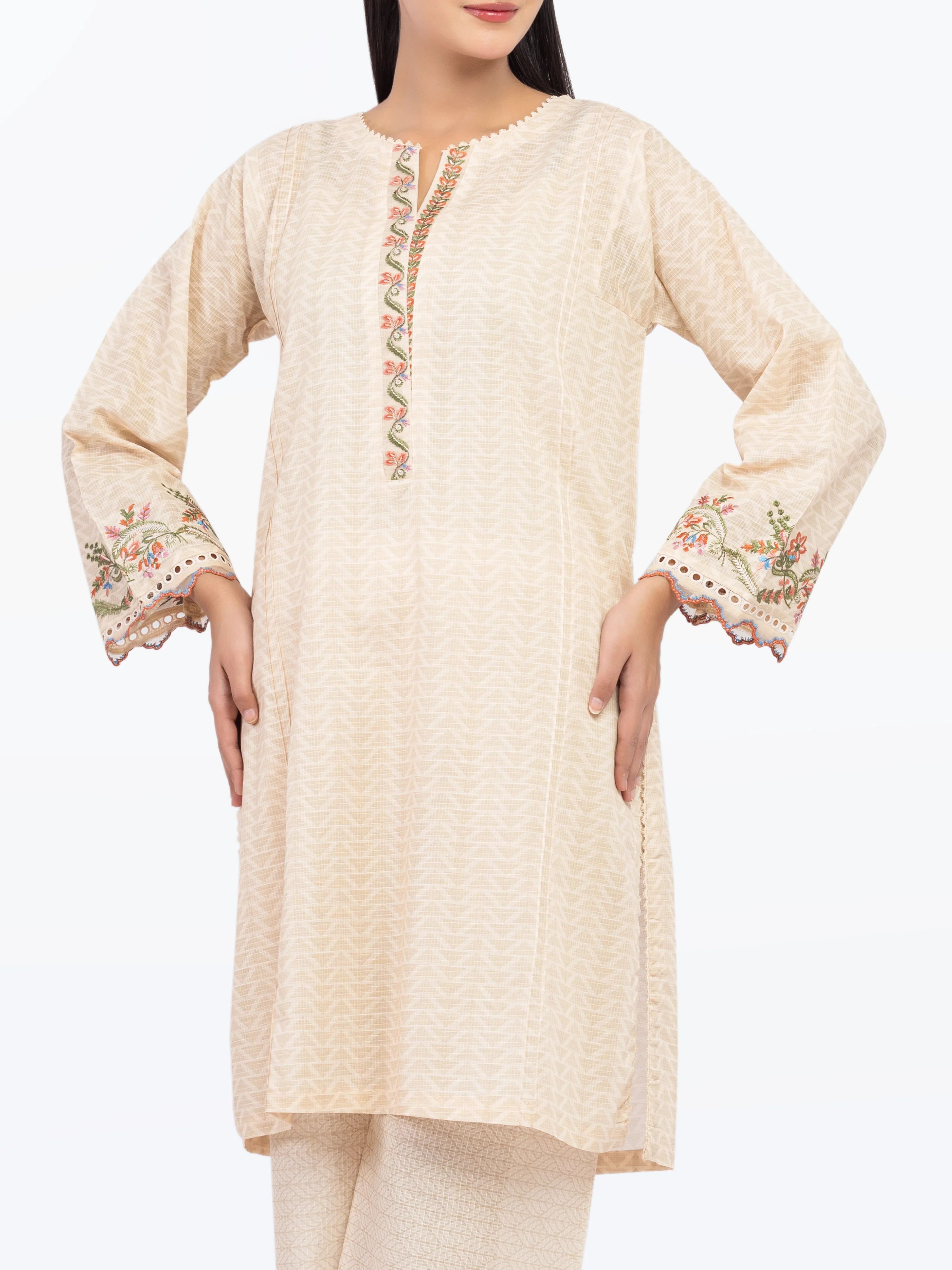 Pret Printed Lawn Slub Shirt - EWTKP5-81680S - Image 2