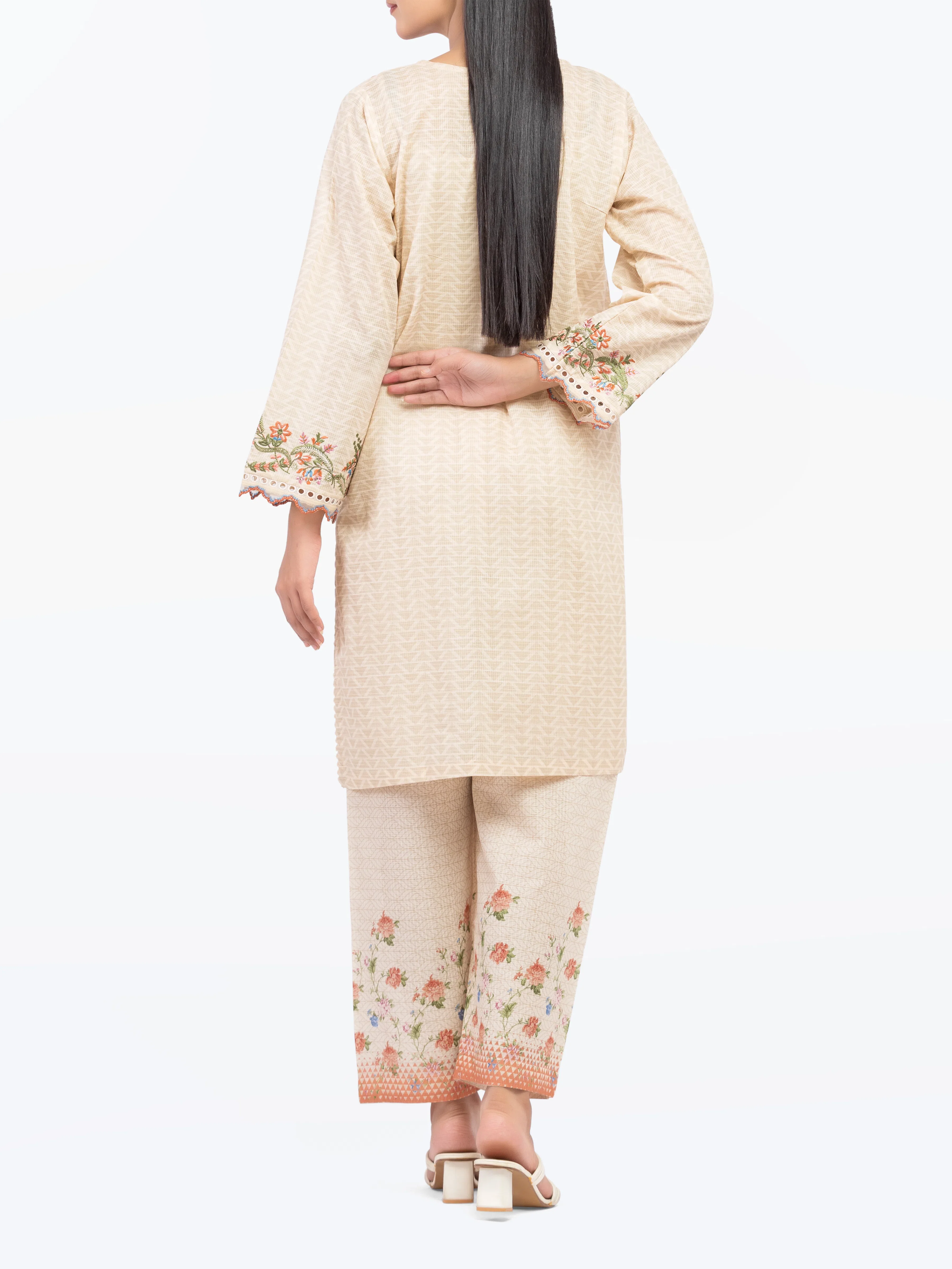 Pret Printed Lawn Slub Shirt - EWTKP5-81680S - Image 6