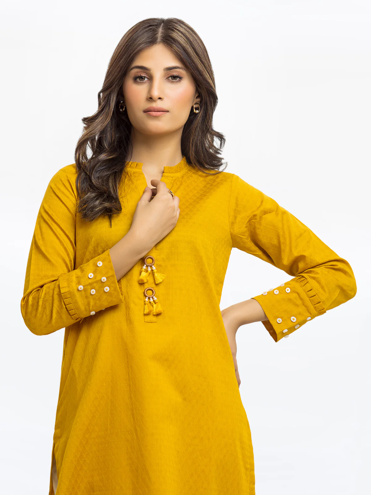 Pret Solid Dobby Shirt - EWTKS24-68953S - Image 2