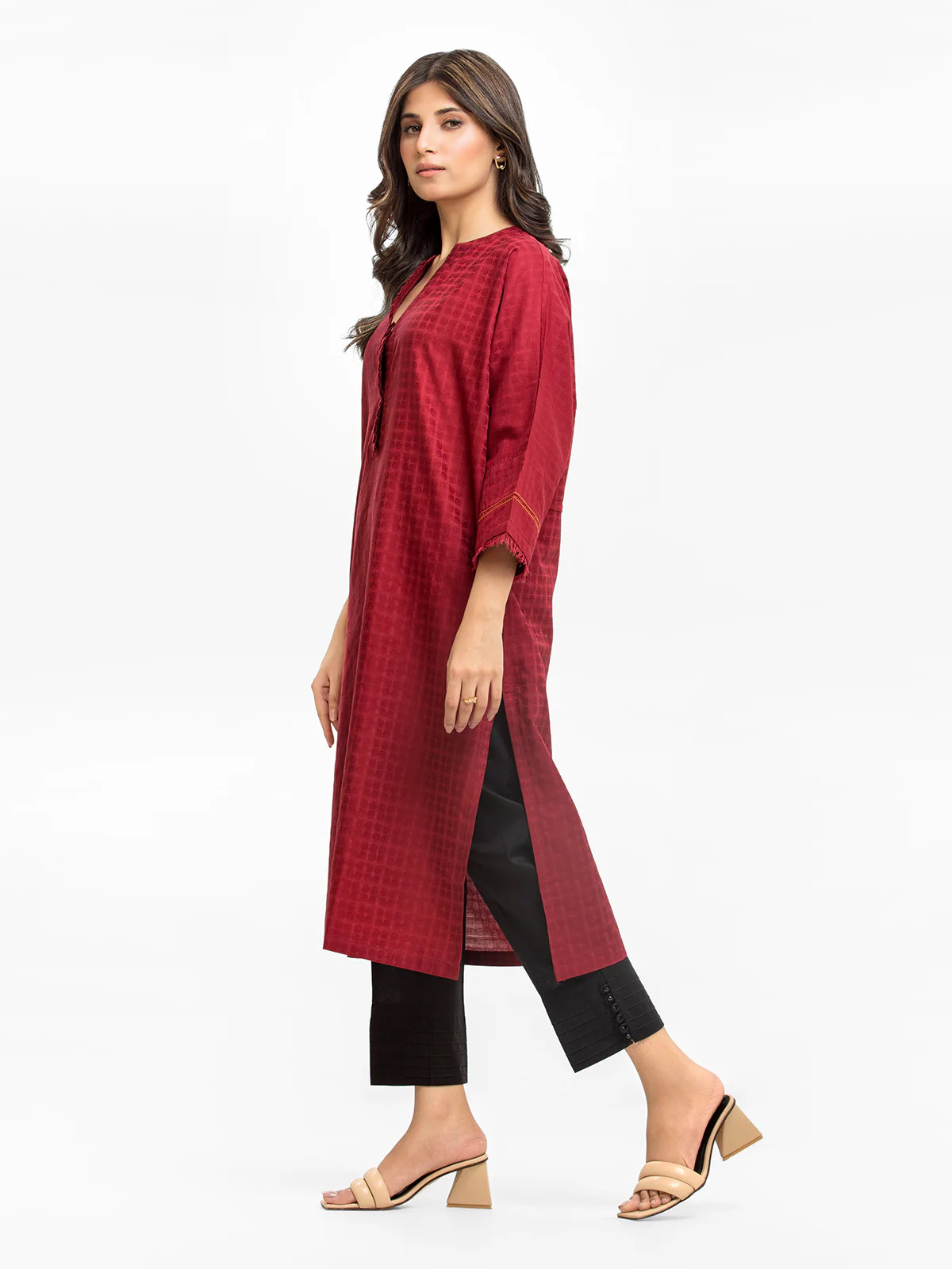 Pret Solid Dobby Shirt - EWTKS24-68955S - Image 3