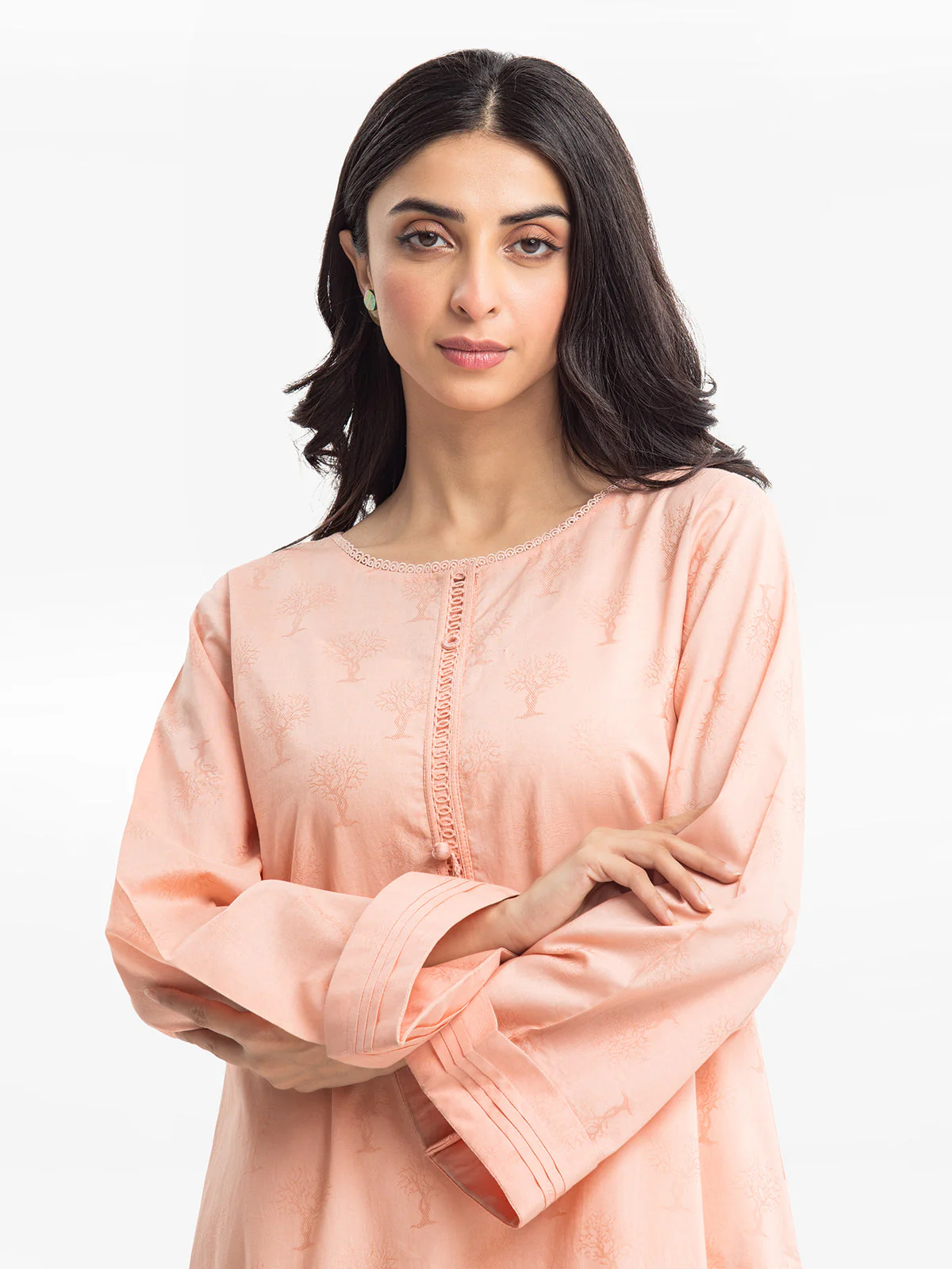 Pret Printed Dobby Shirt - EWTKS24-68957S - Image 2