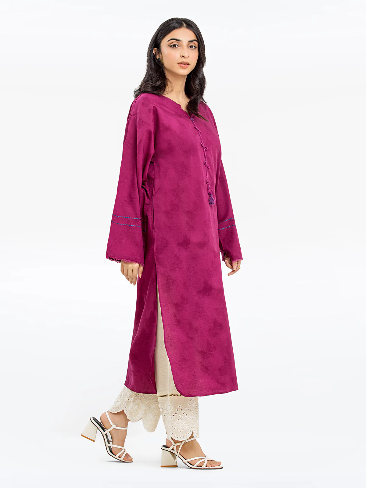 Pret Solid Dobby Shirt - EWTKS24-69622S - Image 3