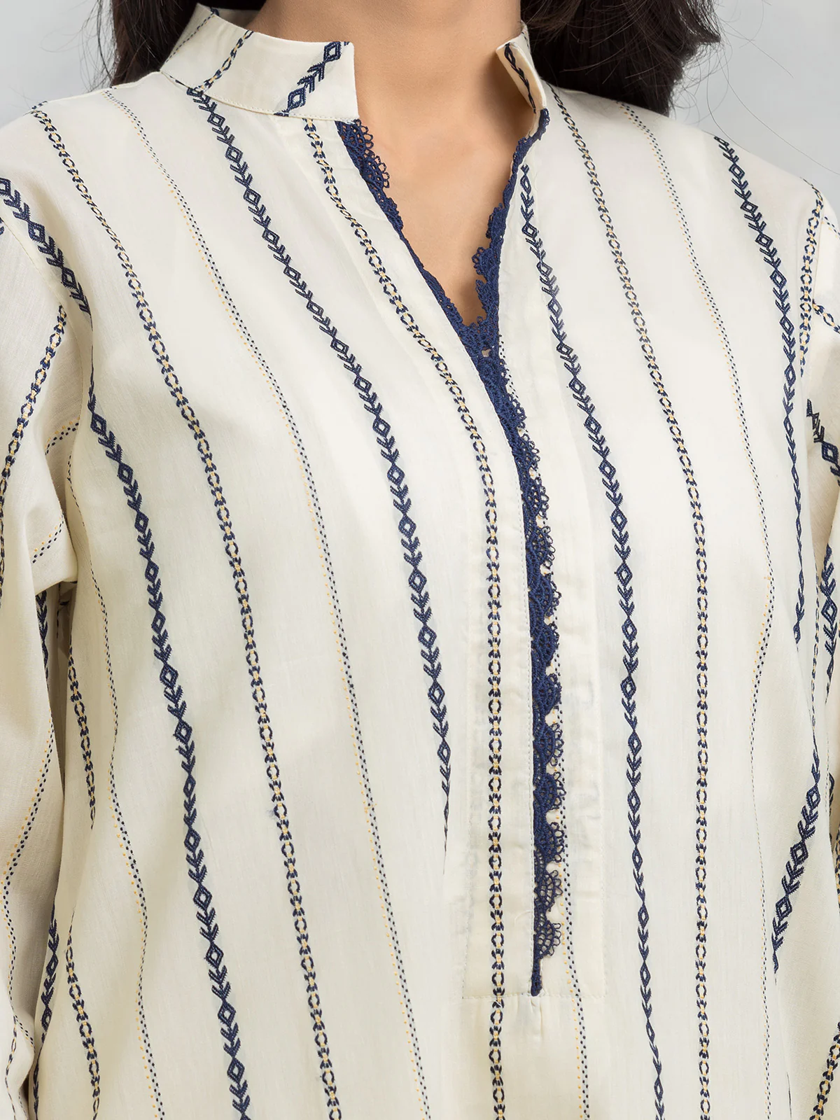 Pret Printed Jacquard Shirt - EWTKS24-69644S - Image 4
