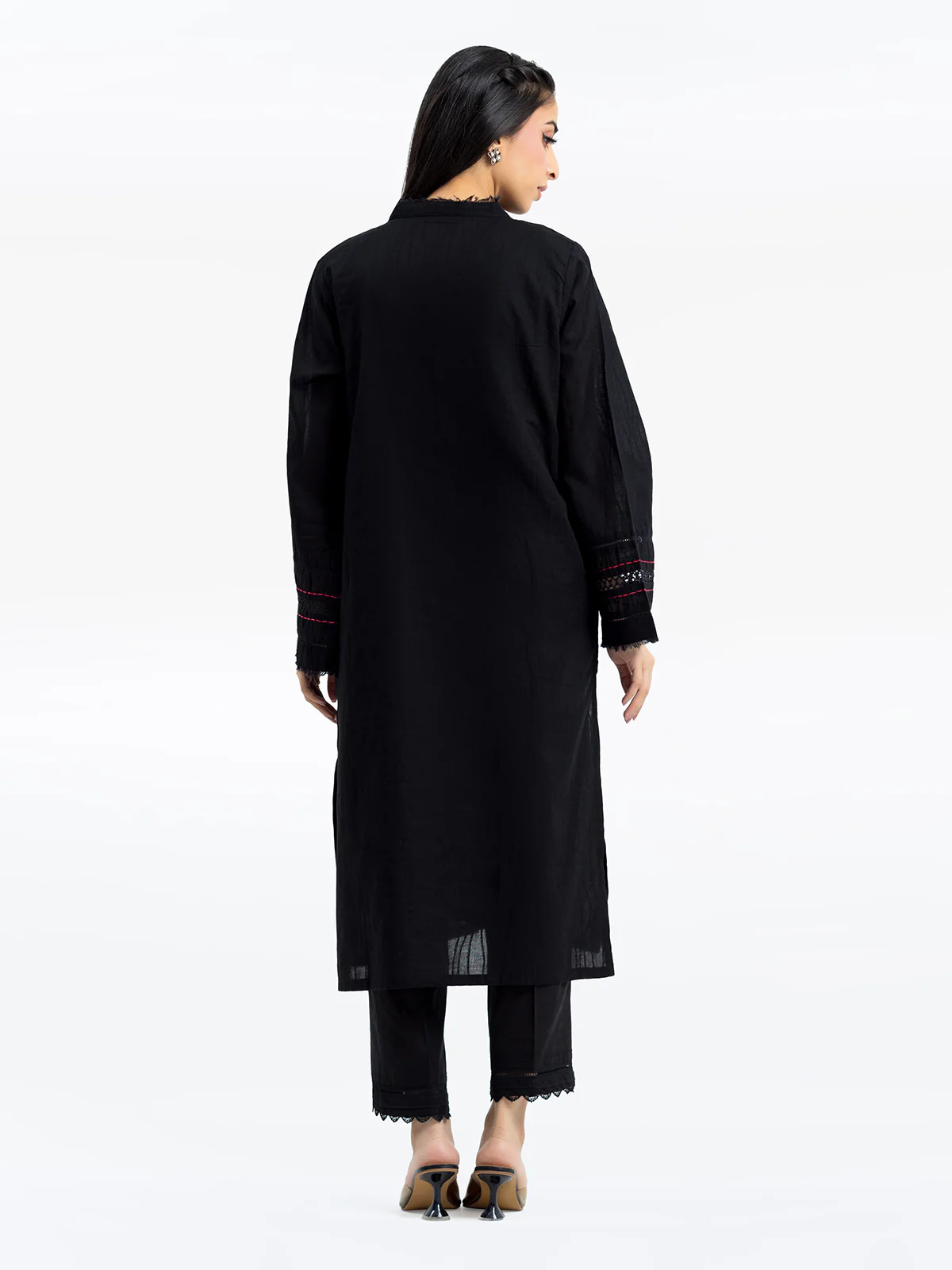 Pret Solid Jacquard Shirt - EWTKS24-69712S - Image 5