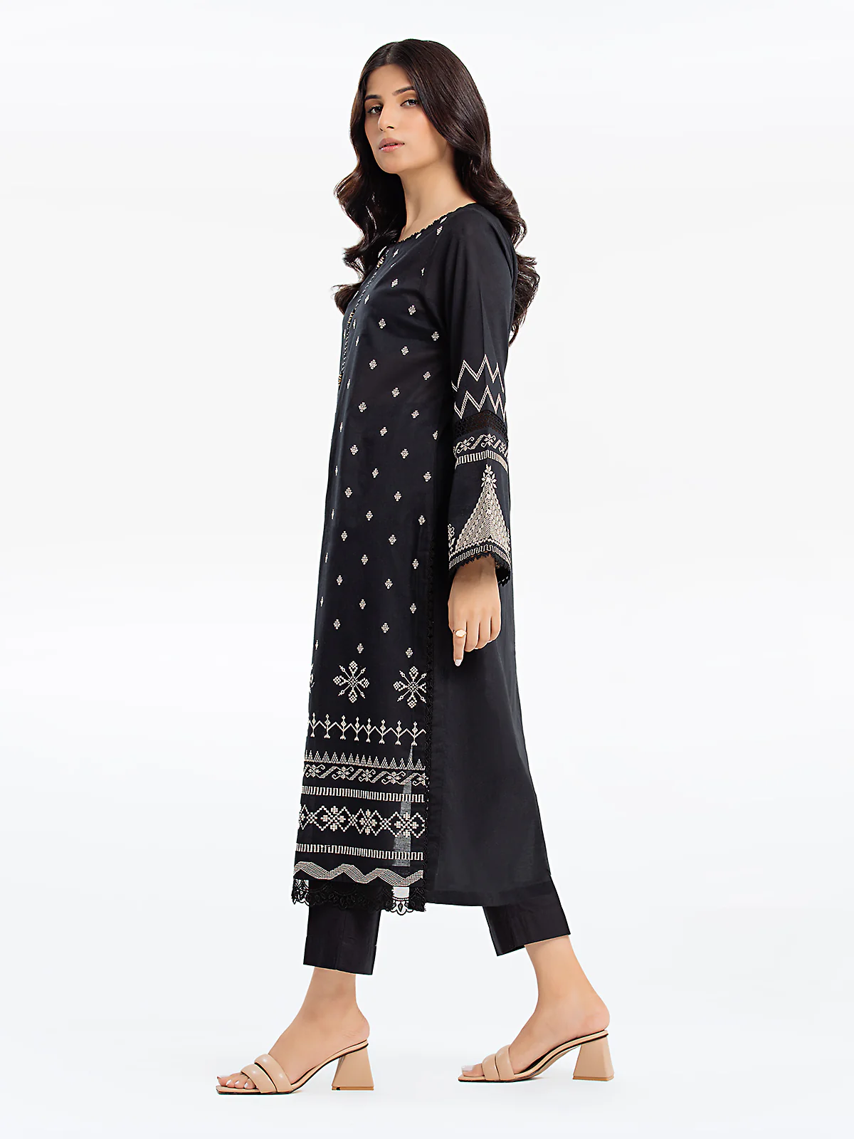 Pret Embroidered Cambric Shirt Trouser - EWTKE24-81040ST - Image 4