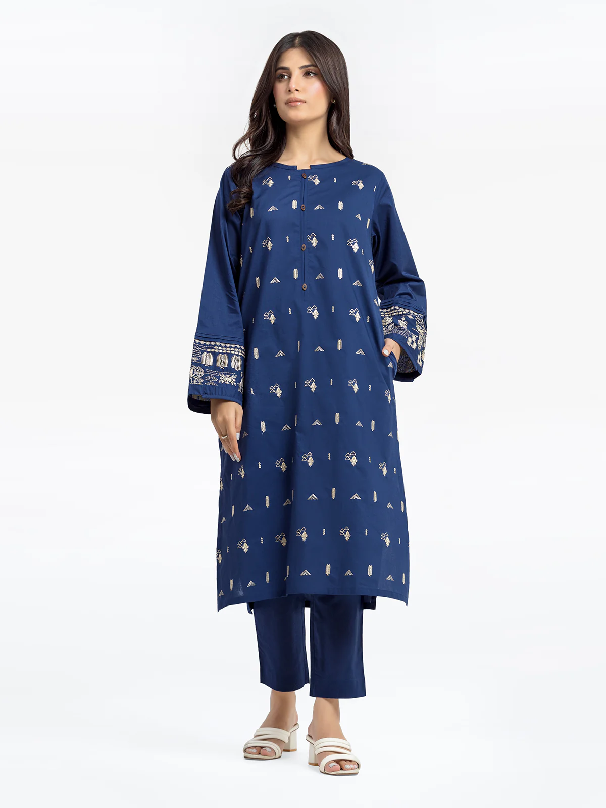 Pret Embroidered Cambric Shirt Trouser - EWTKE24-81043ST - Image 2