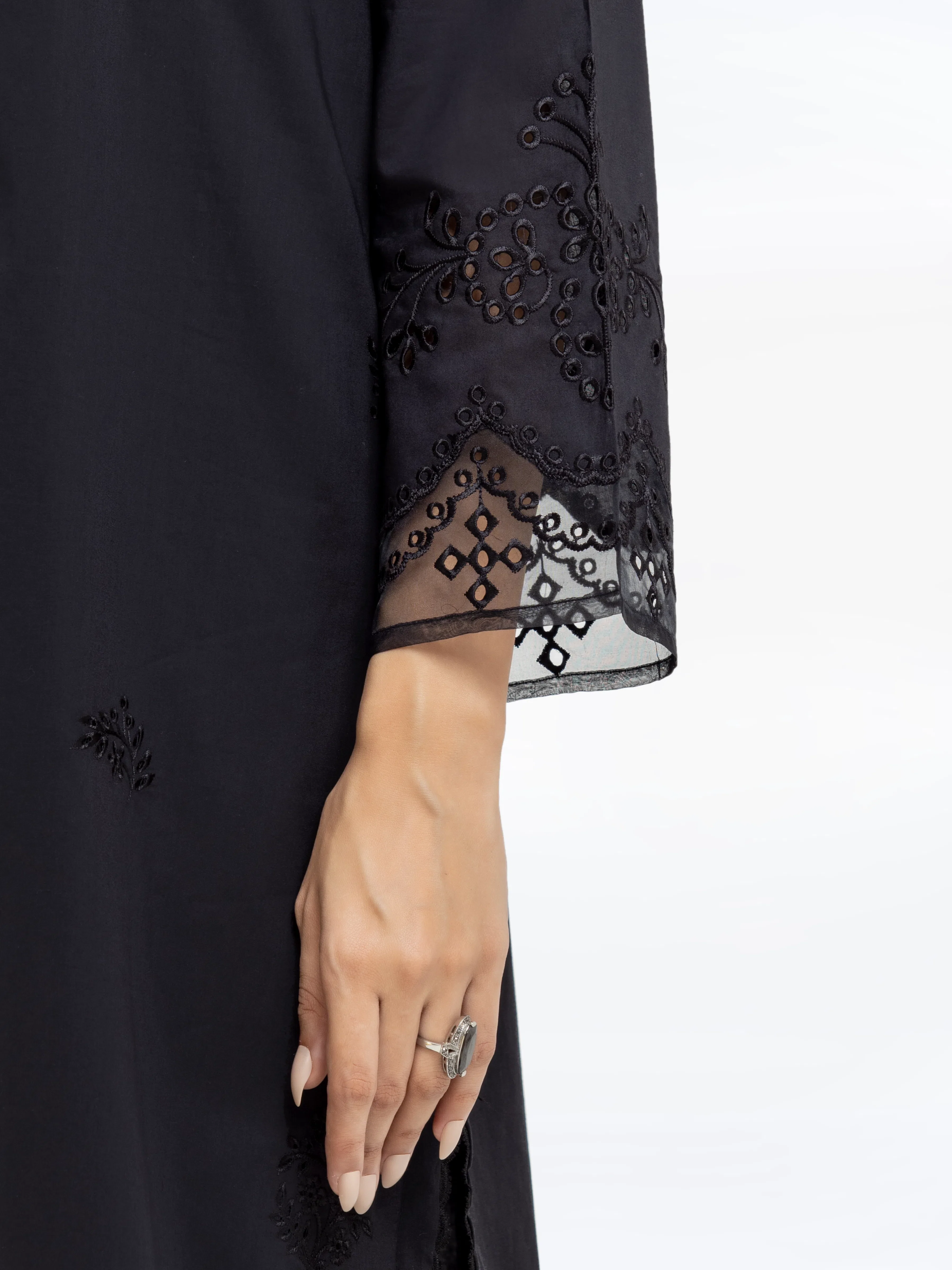 Pret Embroidered Cambric Shirt Trouser - EWTKE24-81050ST - Image 4