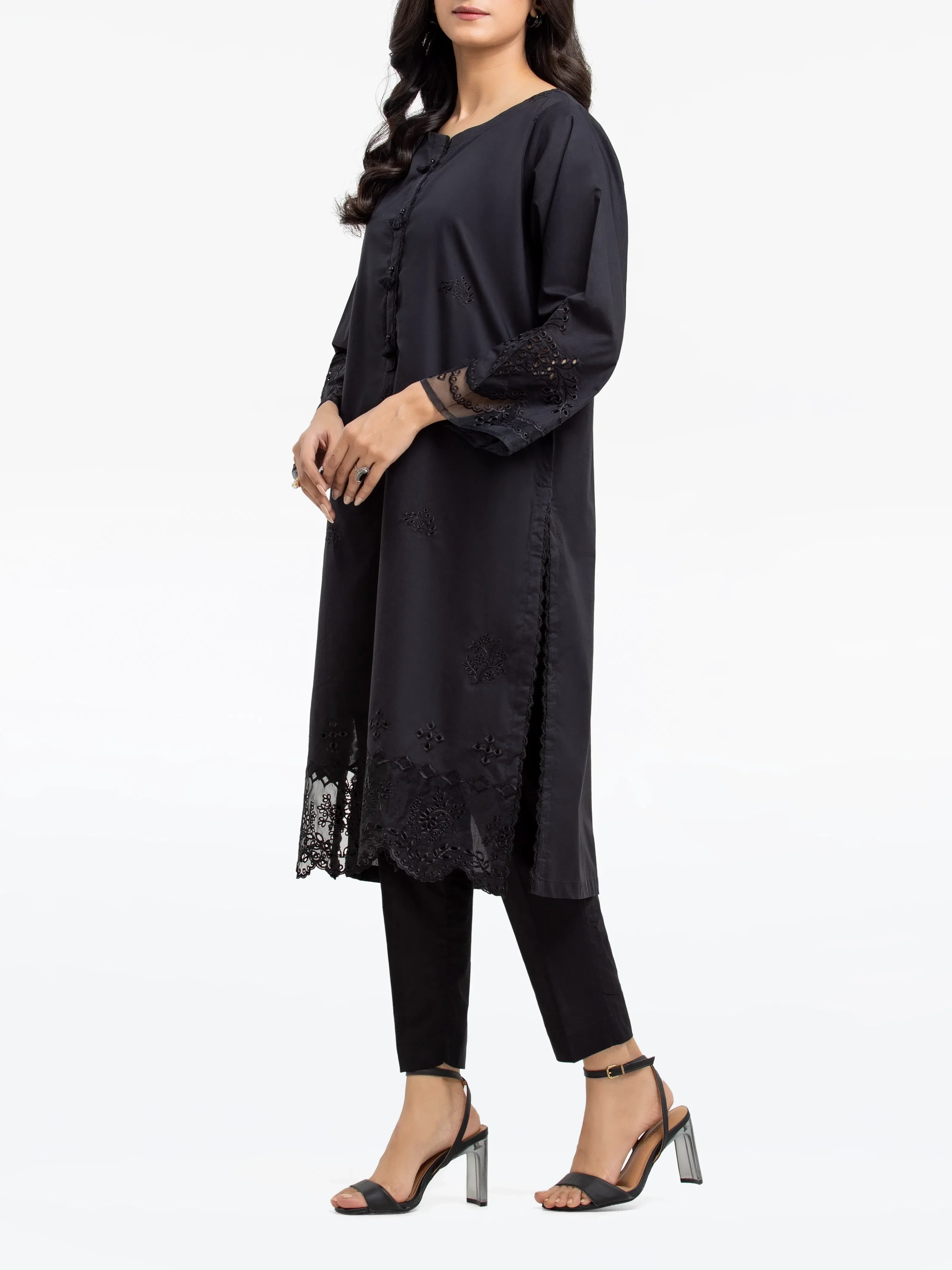 Pret Embroidered Cambric Shirt Trouser - EWTKE24-81050ST - Image 5