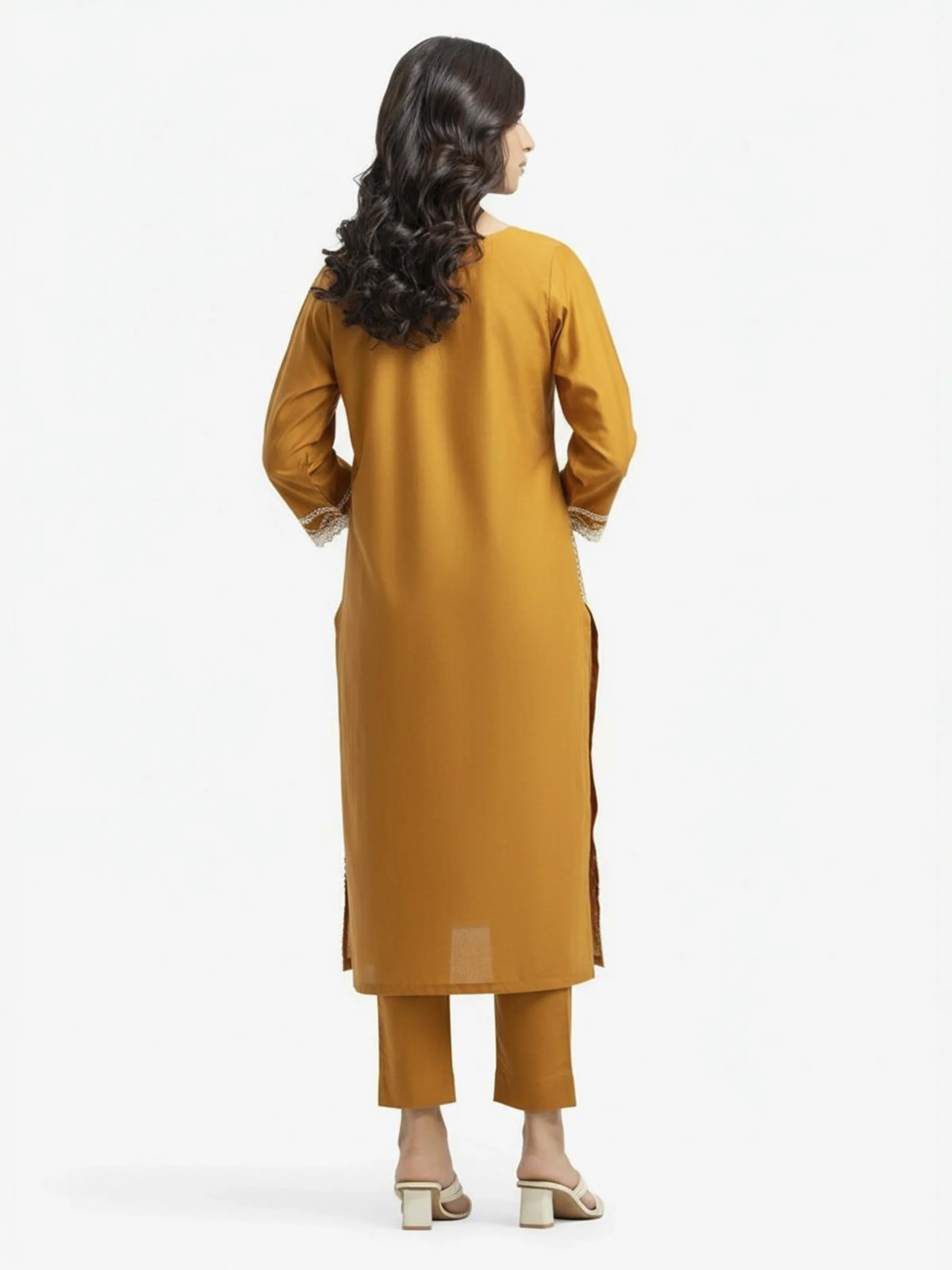 Pret Embroidered Cambric Shirt Trouser - EWTKE24-81060ST - Image 4