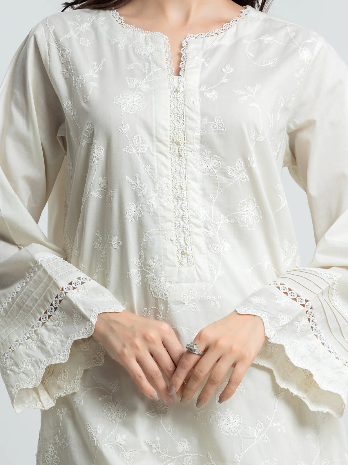 Pret Embroidered Cambric Co-ord Set - EWTKE24-81063ST - Image 3