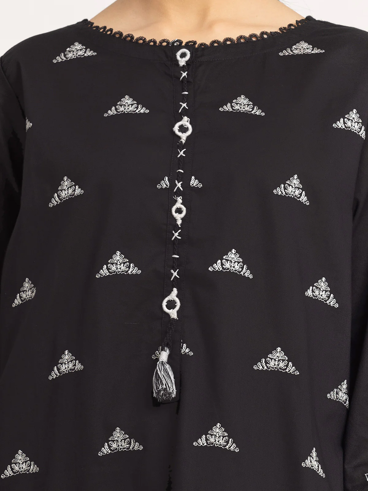 Pret Embroidered Cambric Shirt Trouser - EWTKE24-81066ST - Image 2