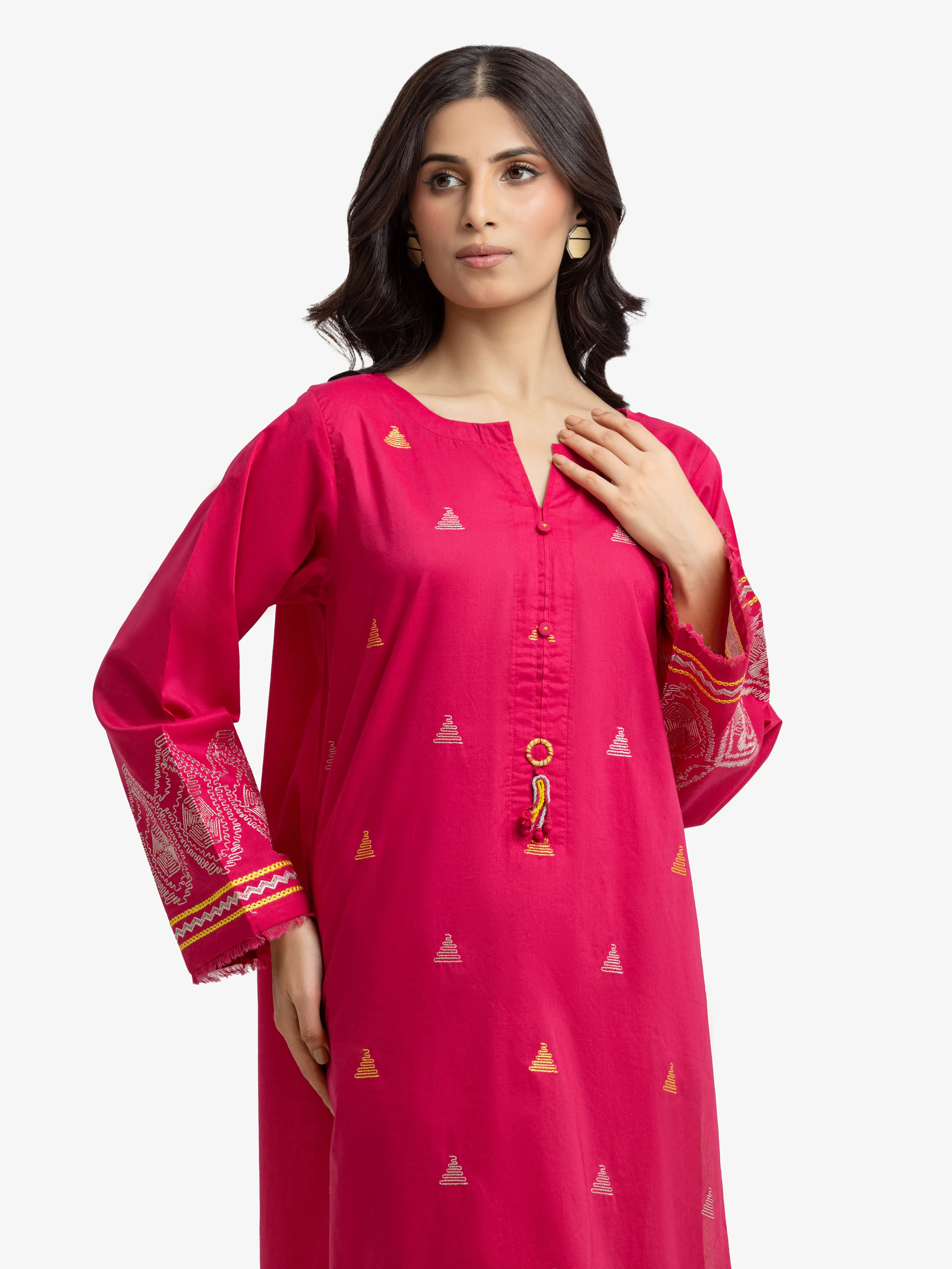 Pret Embroidered Cambric Shirt Trouser - EWTKE24-81072ST - Image 2