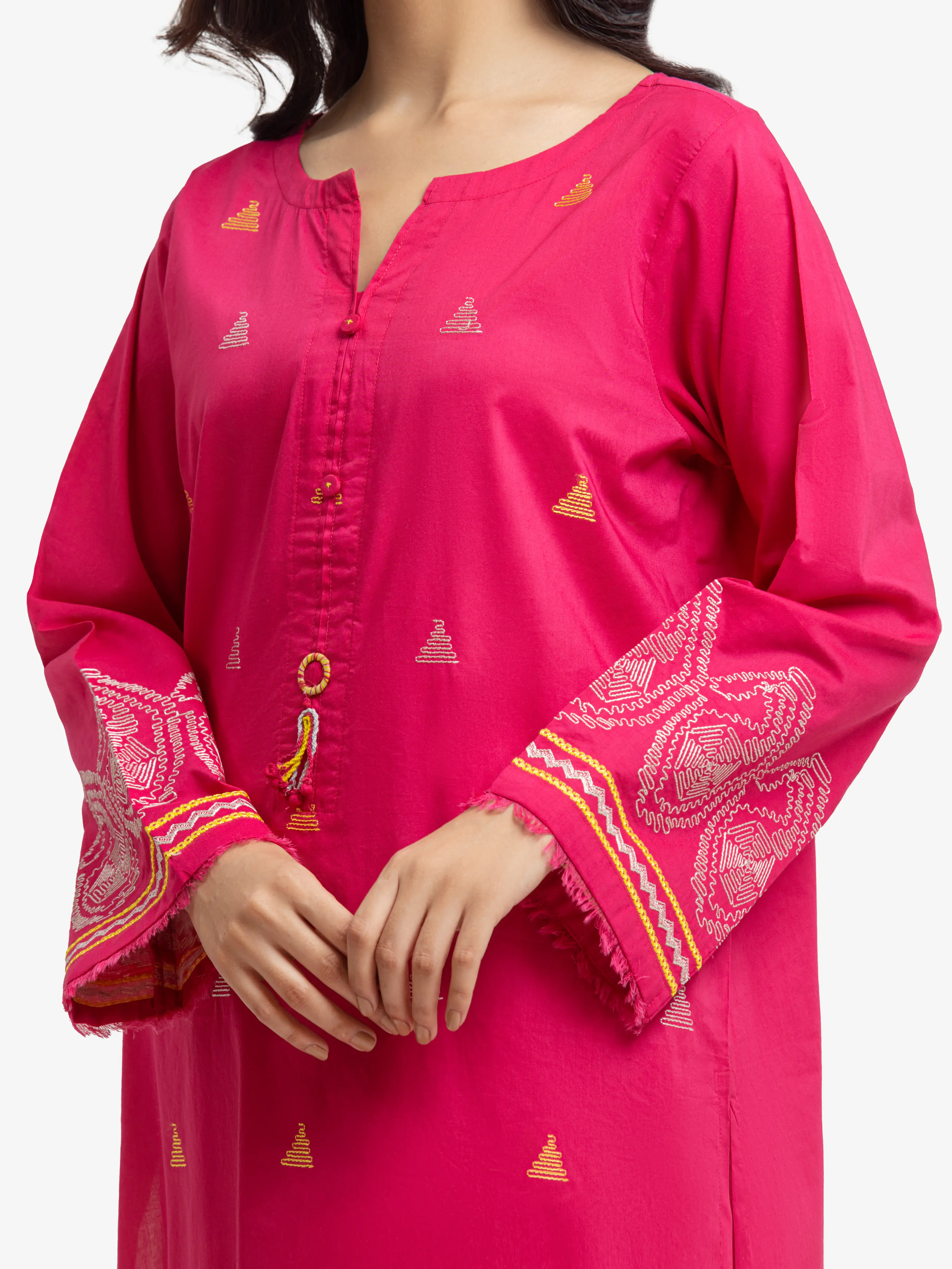 Pret Embroidered Cambric Shirt Trouser - EWTKE24-81072ST - Image 3