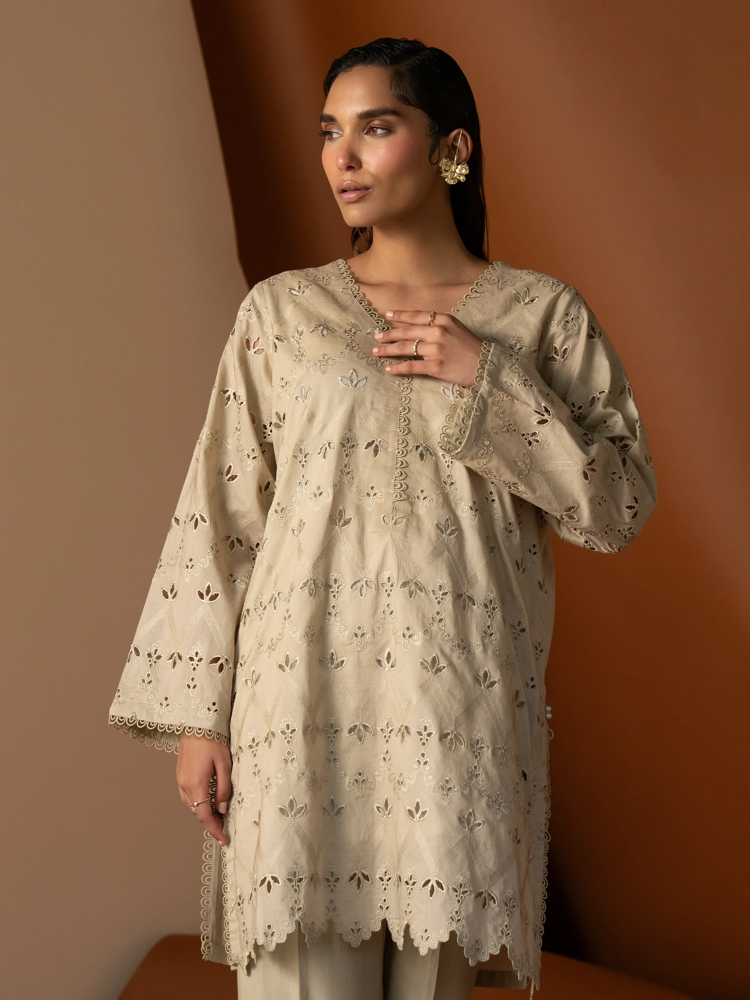 Pret Embroidered Cambric Shirt Trouser - EWTKE24-81193ST - Image 3