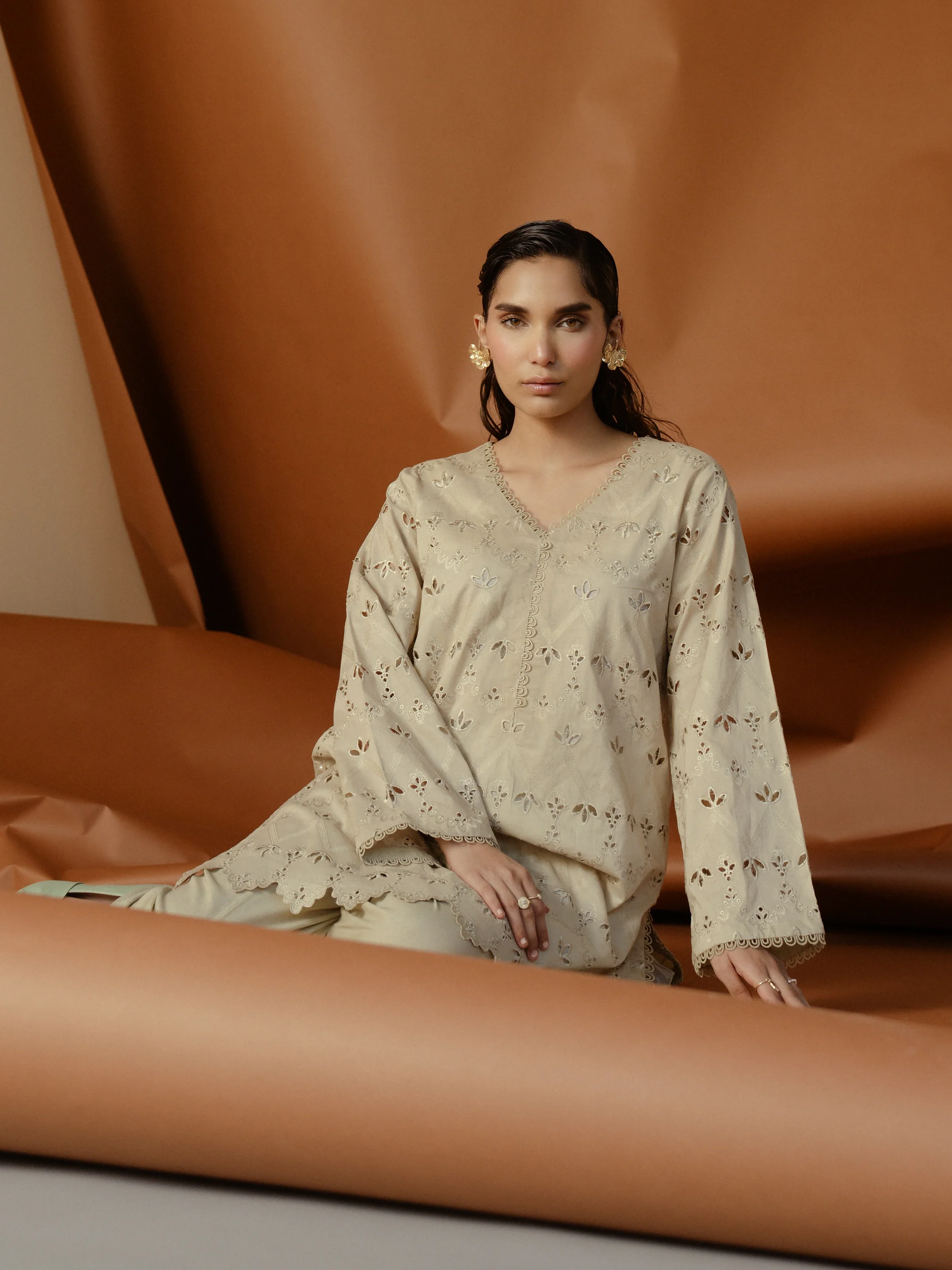 Pret Embroidered Cambric Shirt Trouser - EWTKE24-81193ST - Image 4