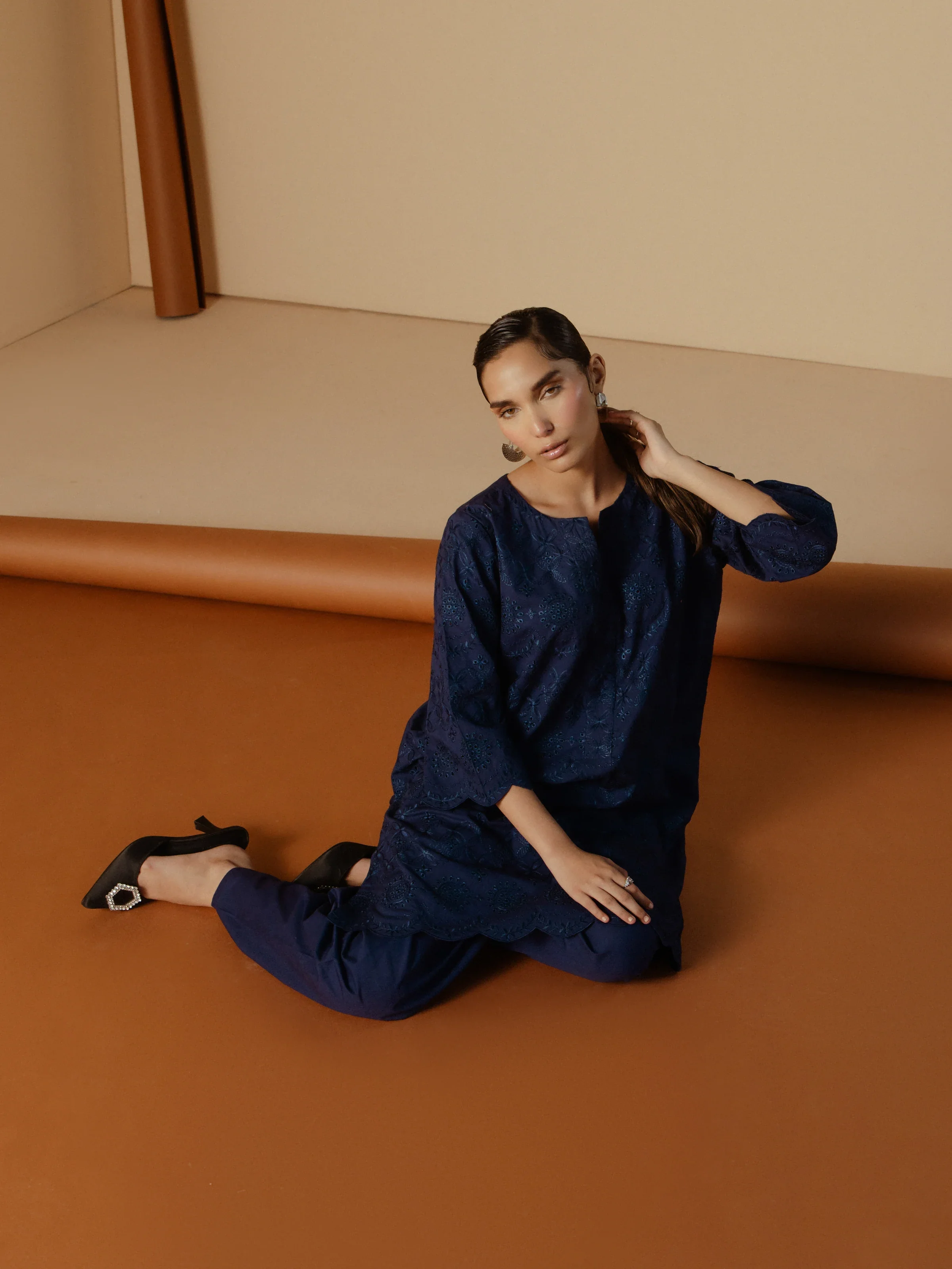 Pret Embroidered Cambric Shirt Trouser - EWTKE24-81196ST - Image 3