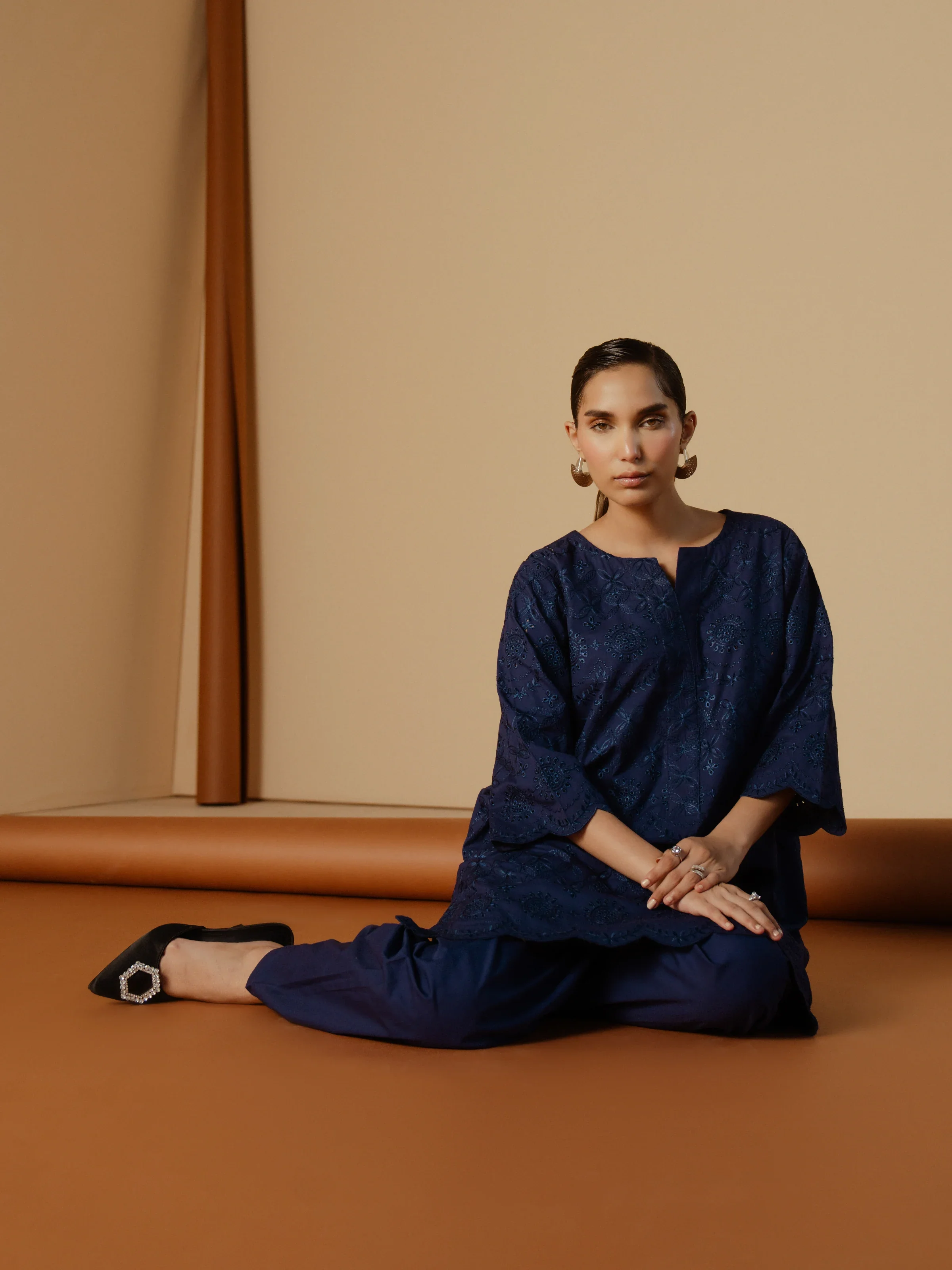 Pret Embroidered Cambric Shirt Trouser - EWTKE24-81196ST - Image 4
