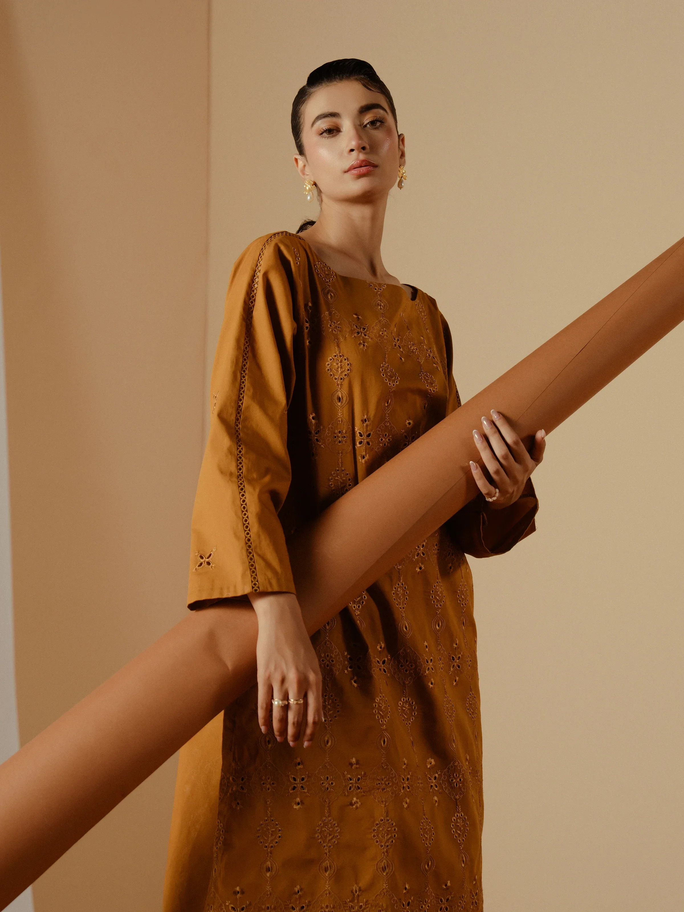 Pret Embroidered Cambric Shirt Trouser - EWTKE24-81198ST - Image 2