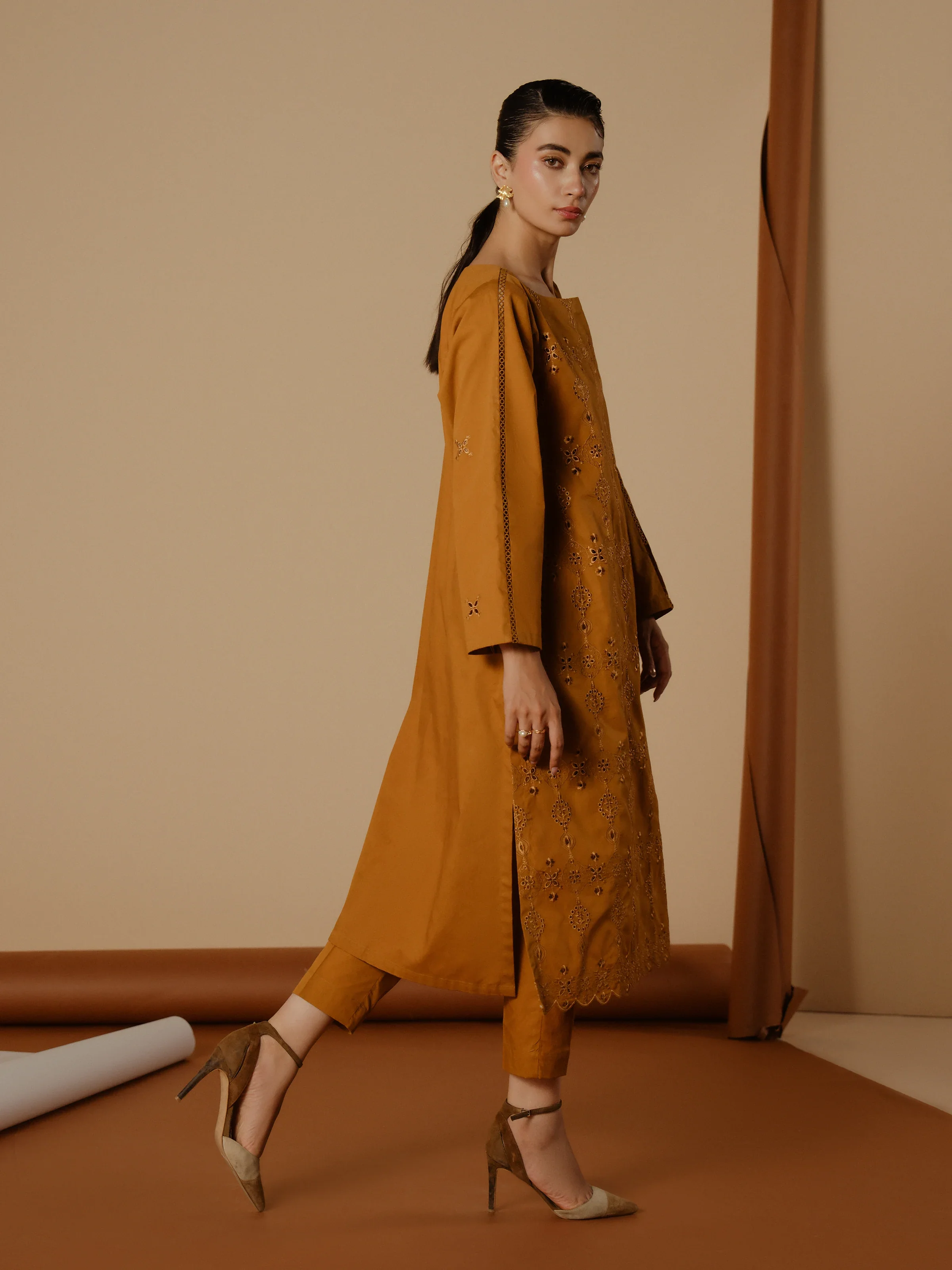 Pret Embroidered Cambric Shirt Trouser - EWTKE24-81198ST - Image 4