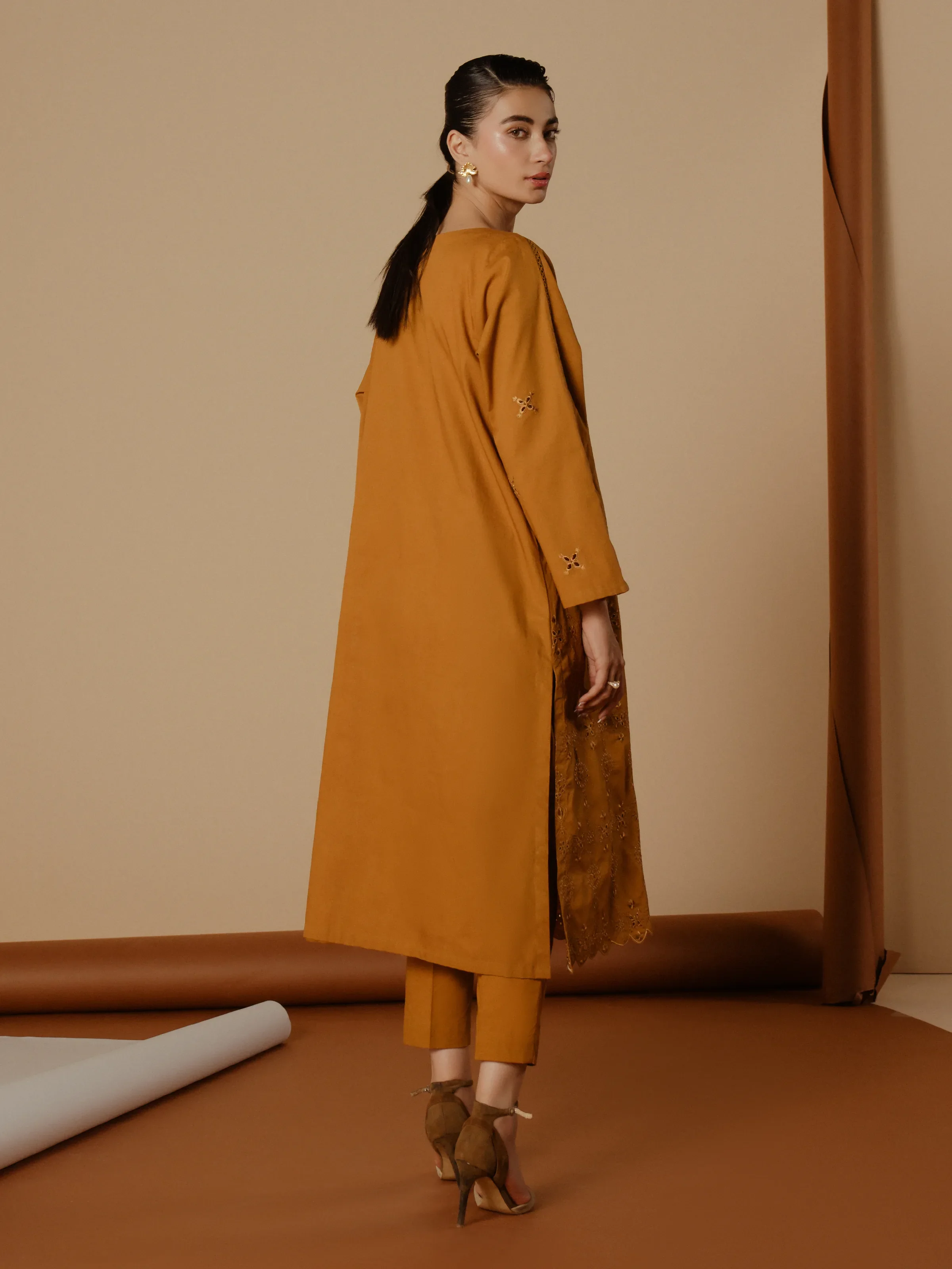 Pret Embroidered Cambric Shirt Trouser - EWTKE24-81198ST - Image 5