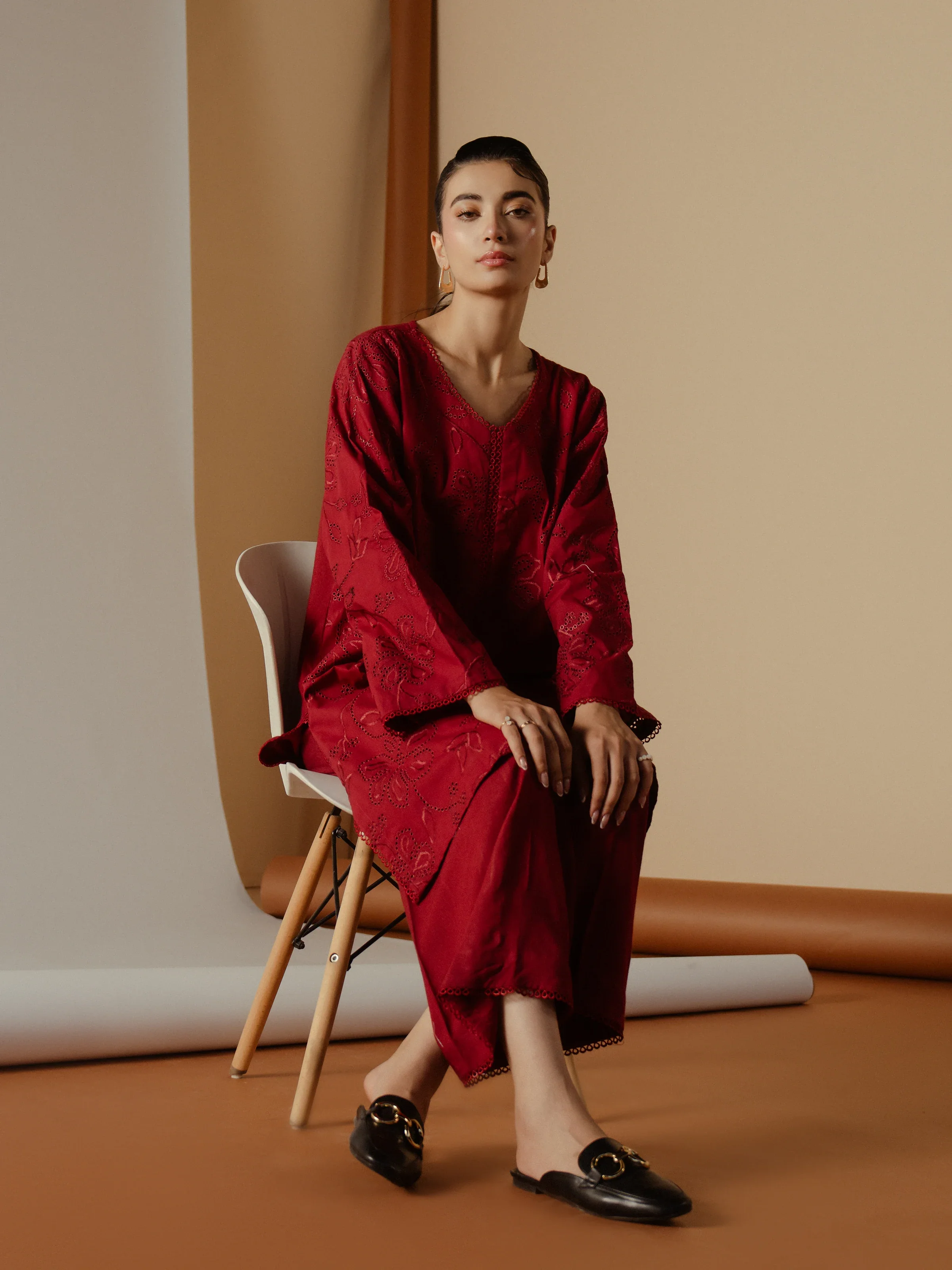 Pret Embroidered Cambric Shirt Trouser - EWTKE24-81199ST - Image 4