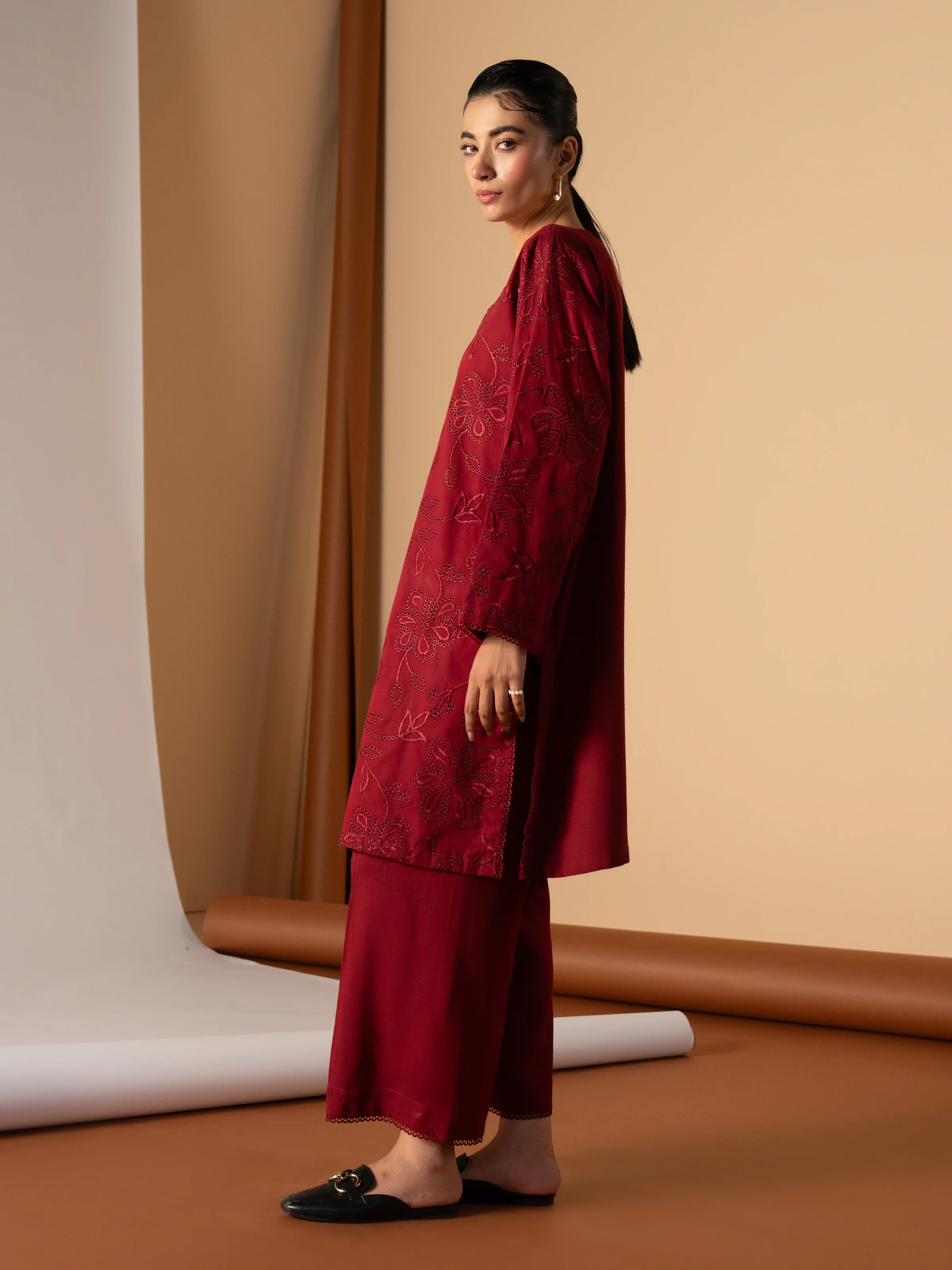 Pret Embroidered Cambric Shirt Trouser - EWTKE24-81199ST - Image 6