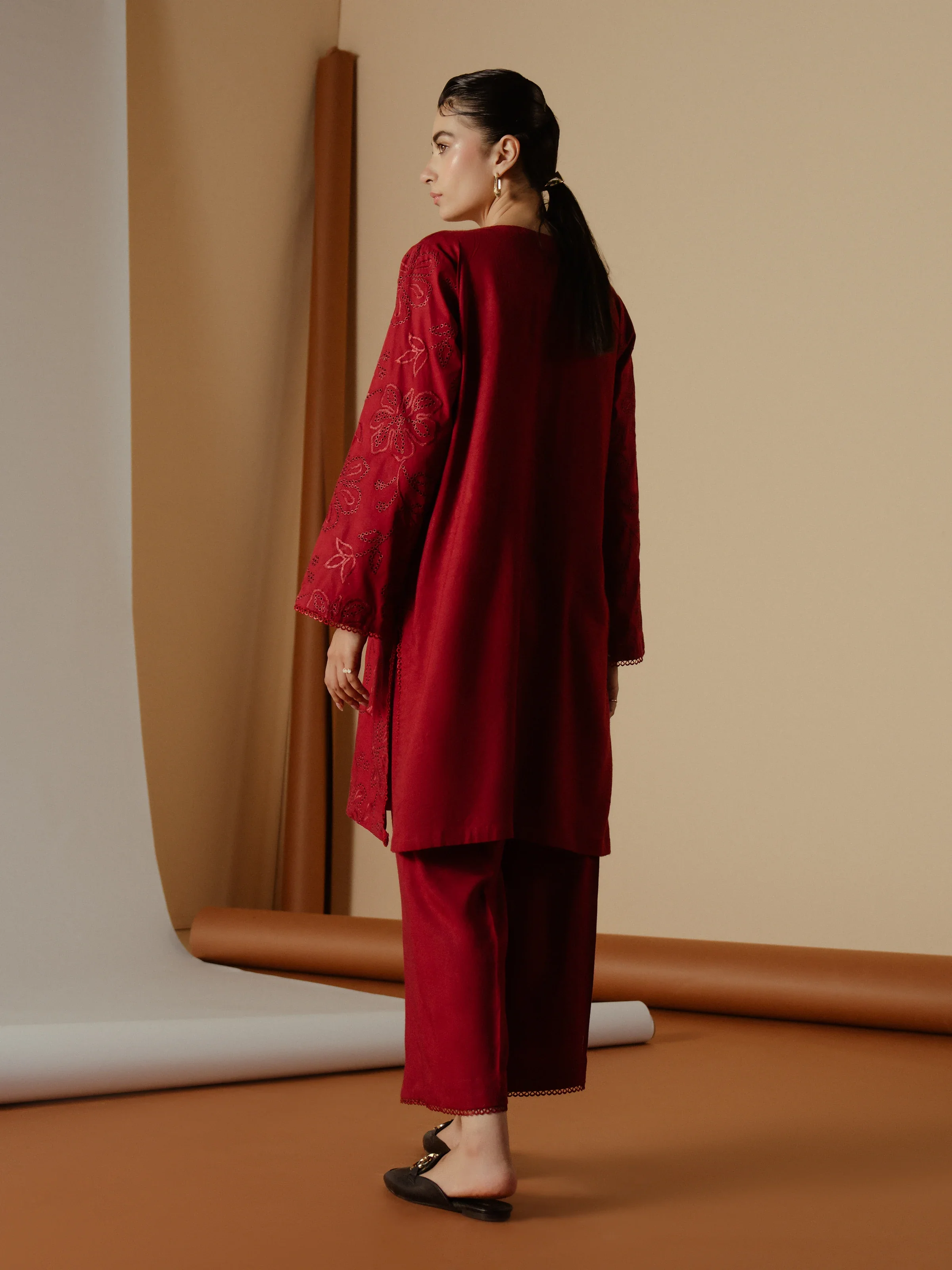 Pret Embroidered Cambric Shirt Trouser - EWTKE24-81199ST - Image 7